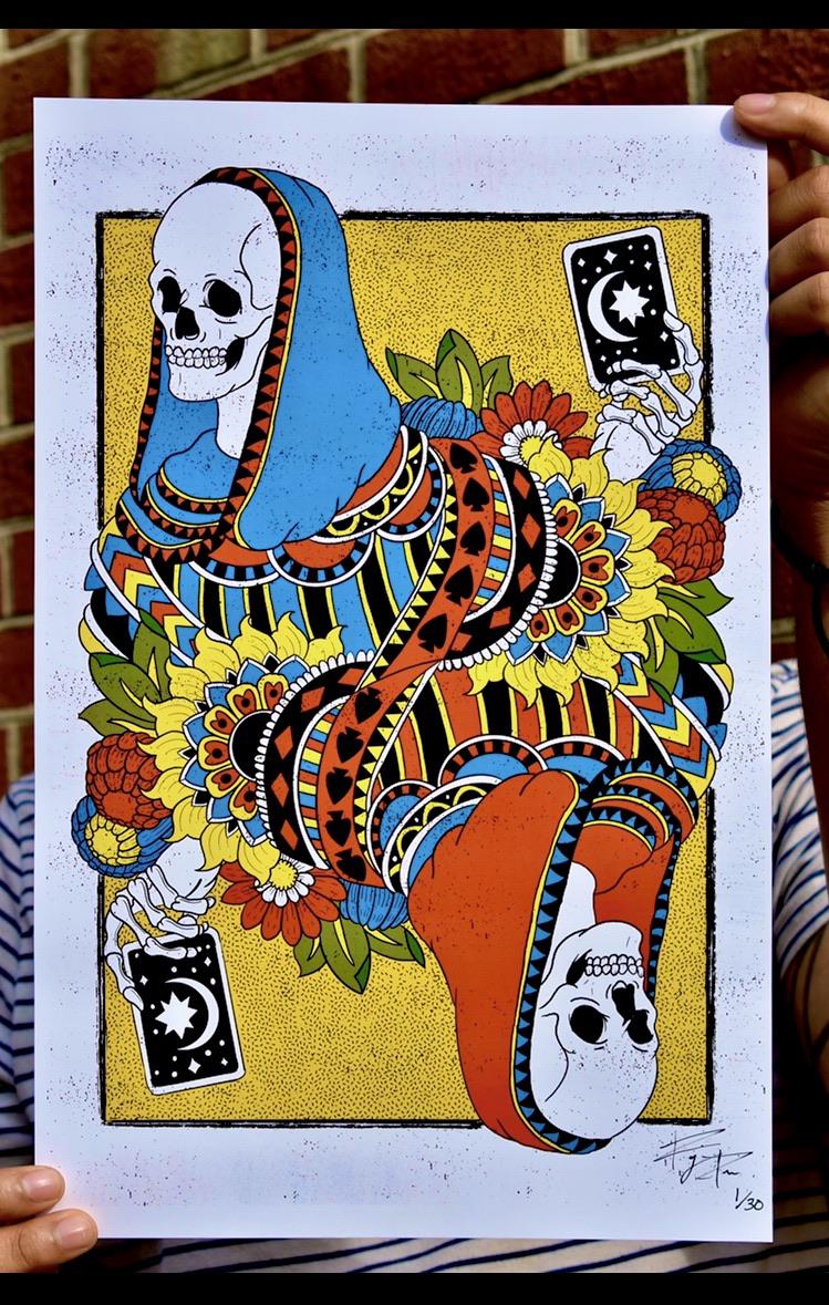 Queen of Flowers prints available now! 30 signed and numbered. r/artstore