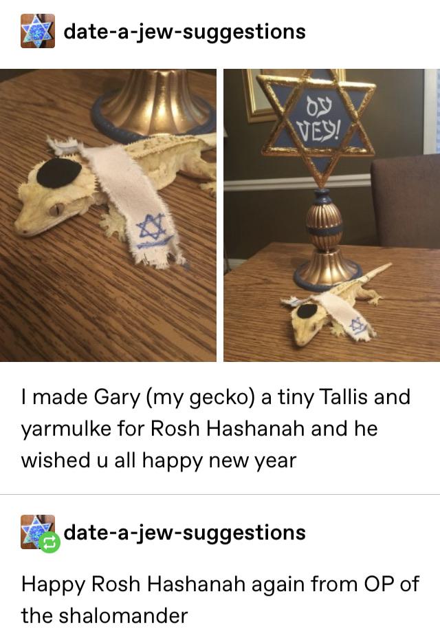 Happy Rosh Hashanah from a real live Jewish person