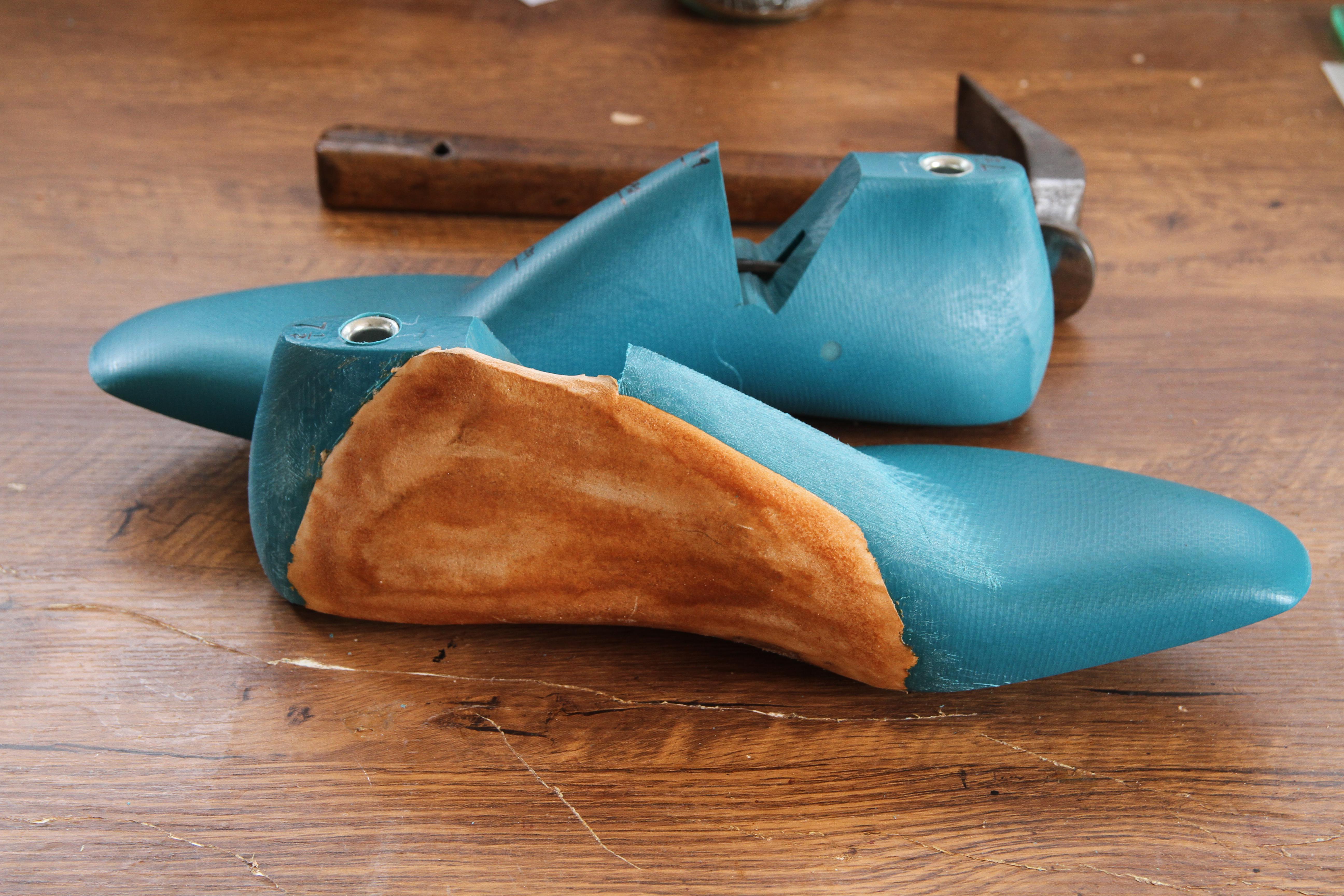 First pair of hand stitched boots Cordwaining