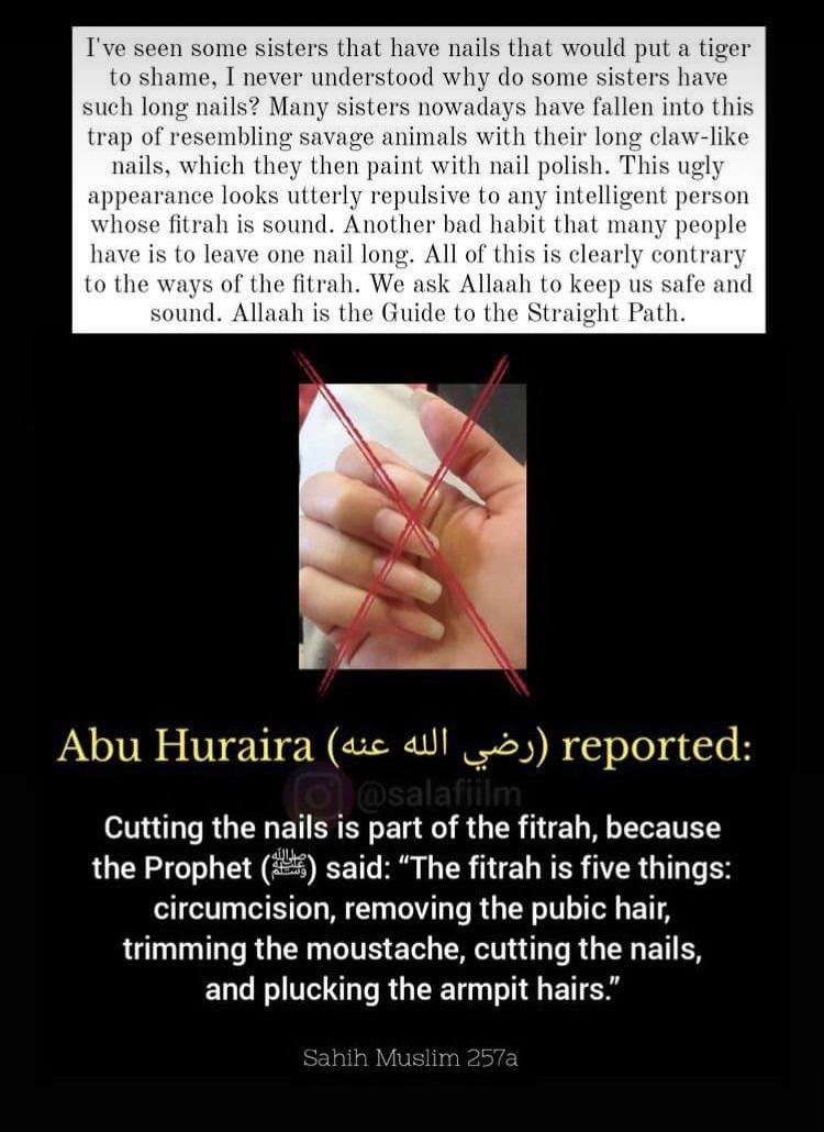 Long Nails 😱😖 r/Muslim