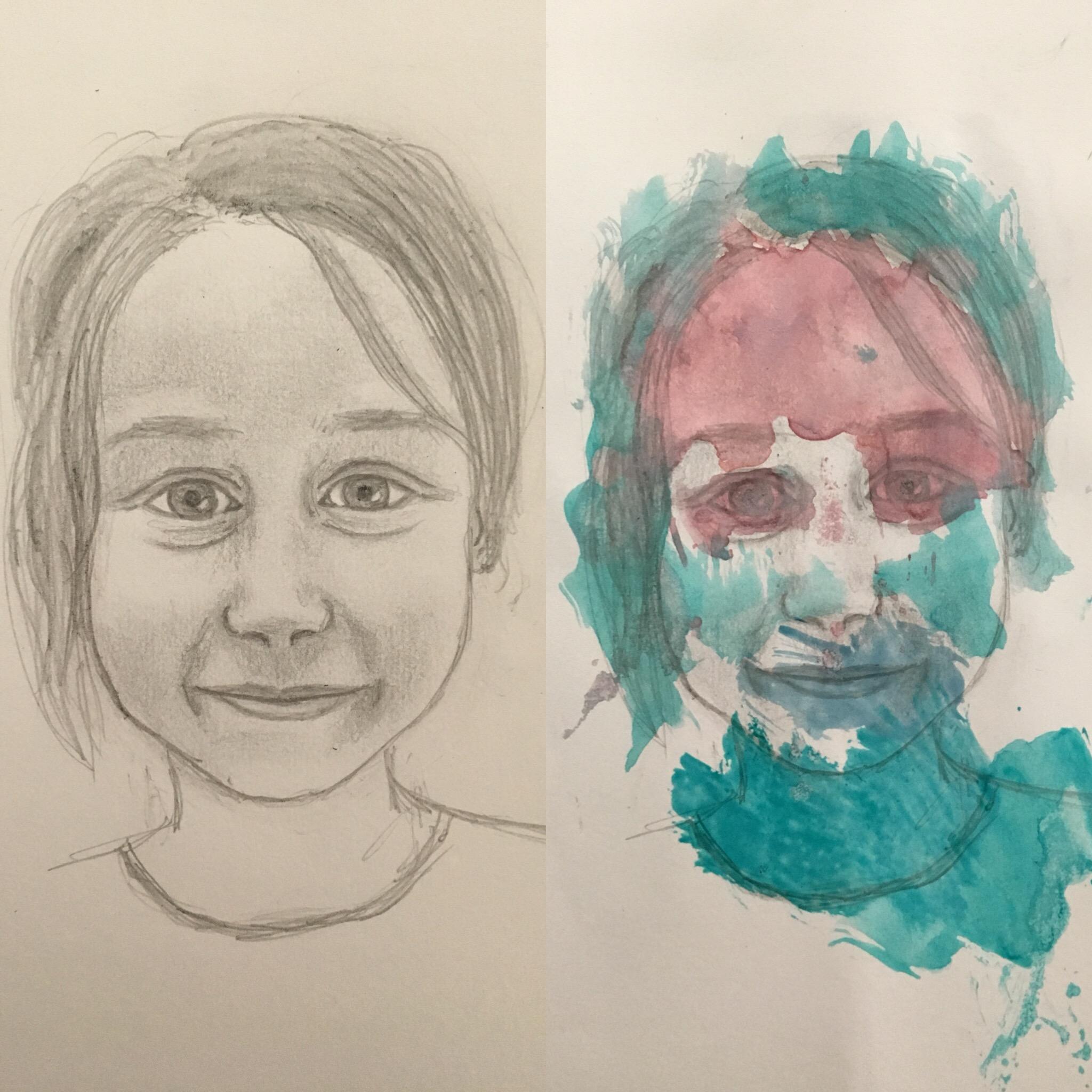 My 3 year old brought me my sketch book and told me she made them