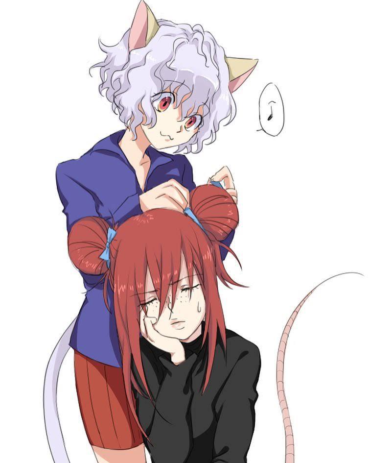 Pitou and red head kite! r/HunterXHunter