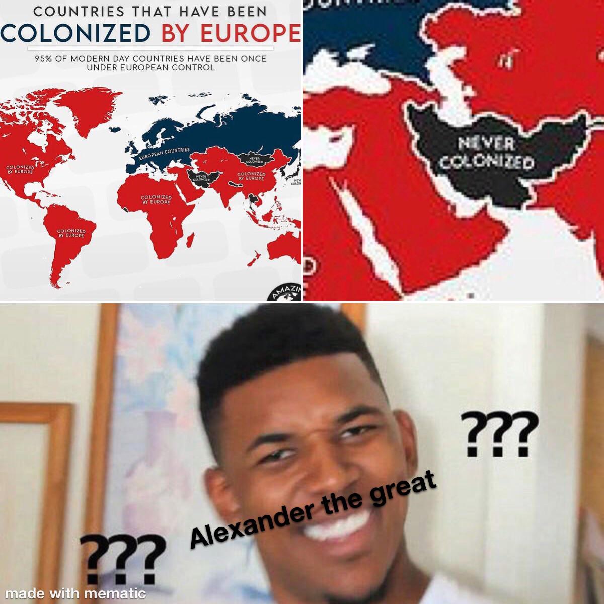 *confused Alexander the great noises* r/HistoryMemes