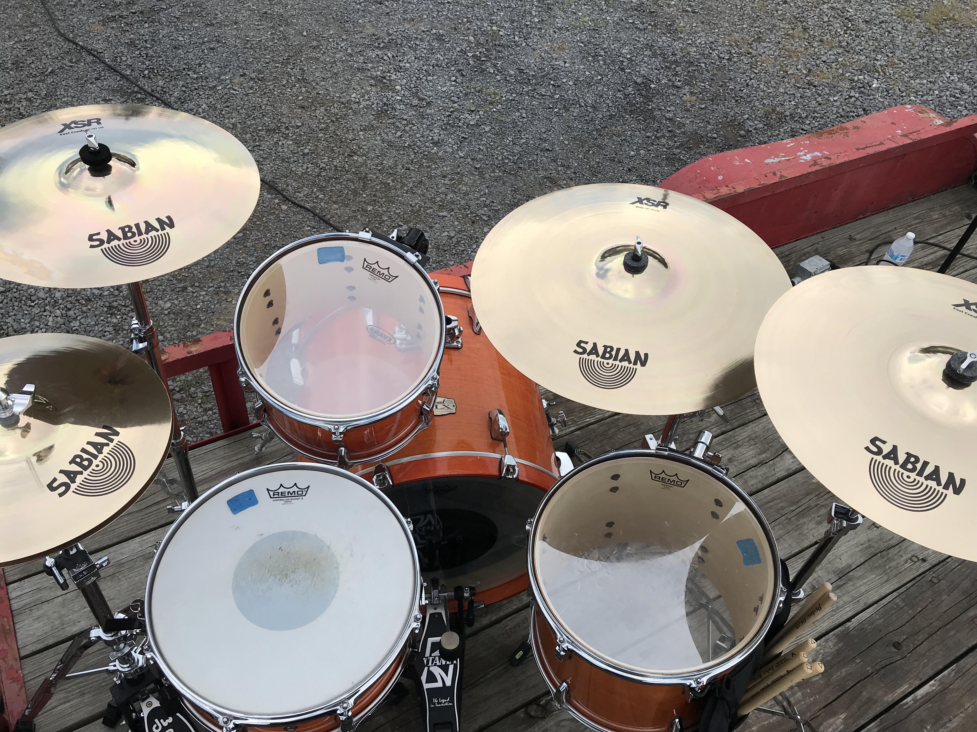 My set up for a church event last weekend! r/drums