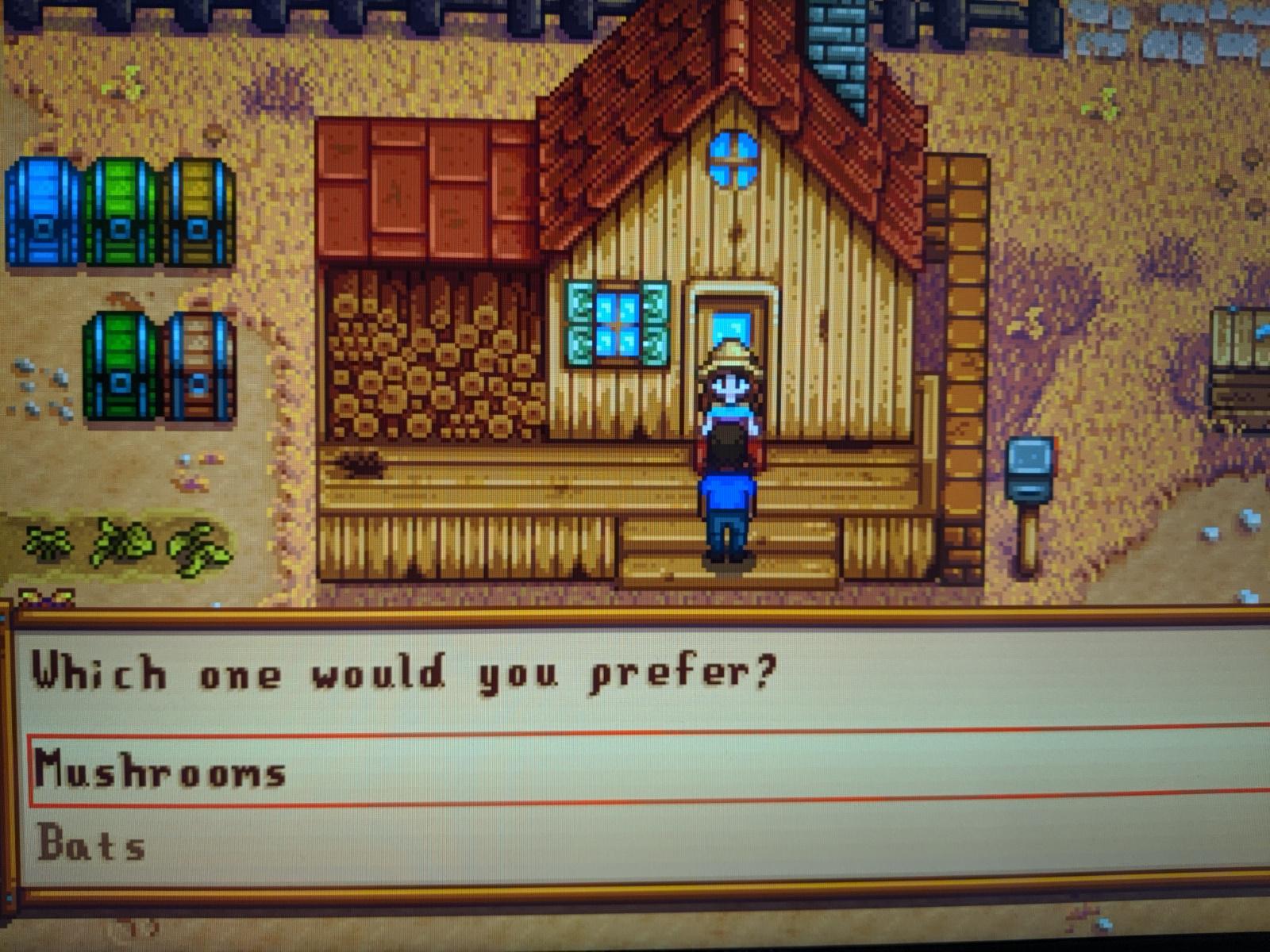 Mushrooms or Bats? Which do you normally choose and why? r/StardewValley