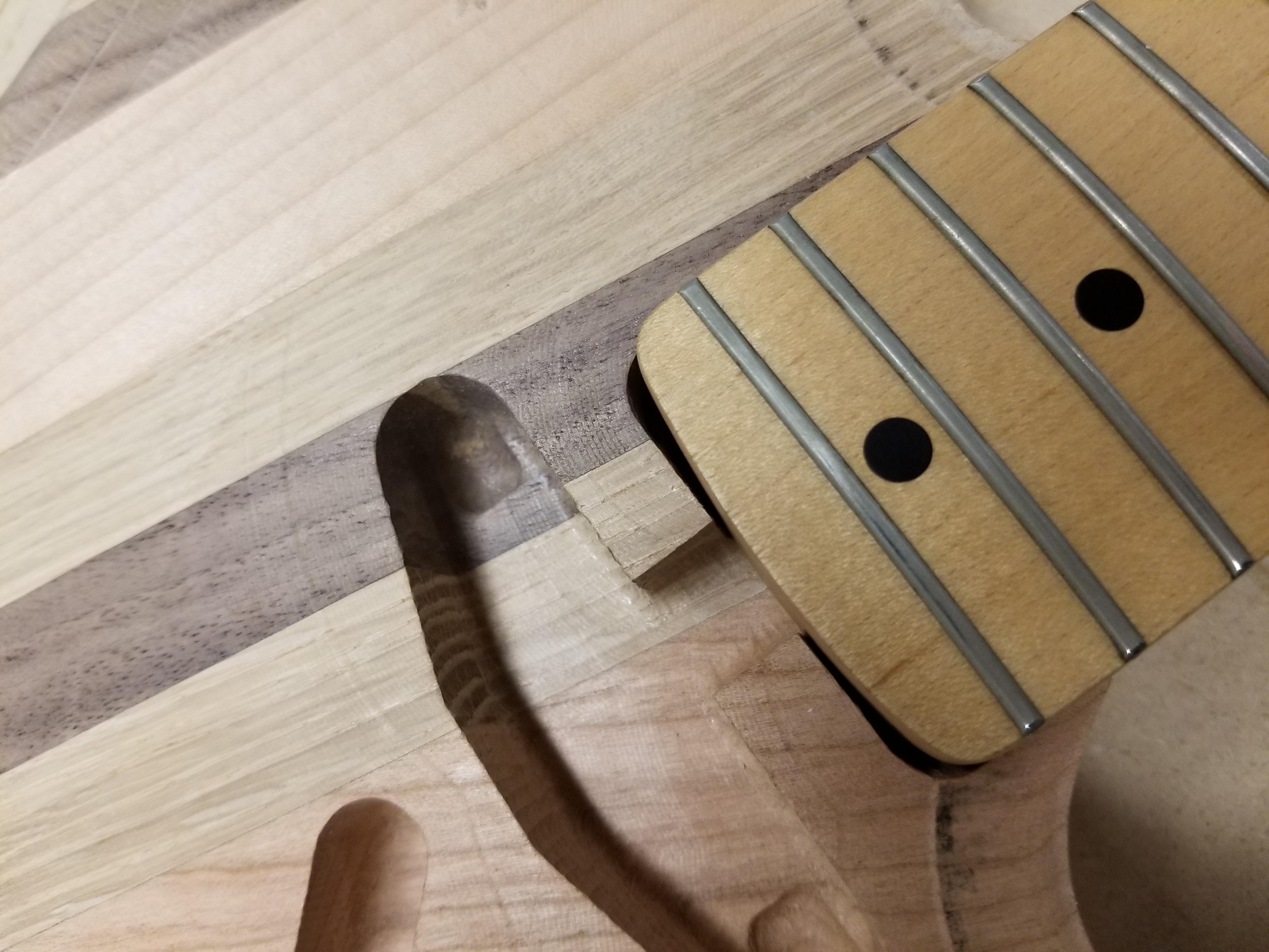 I'm building my first guitar (telecaster). And I'm using a squire strat