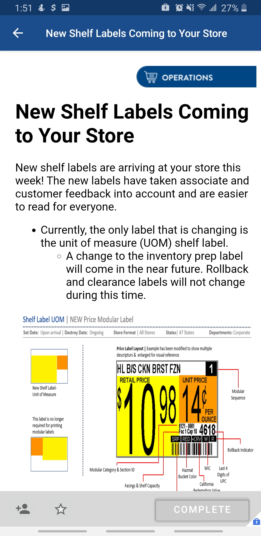 New shelf labels, anyone actually have these in their store? r/walmart