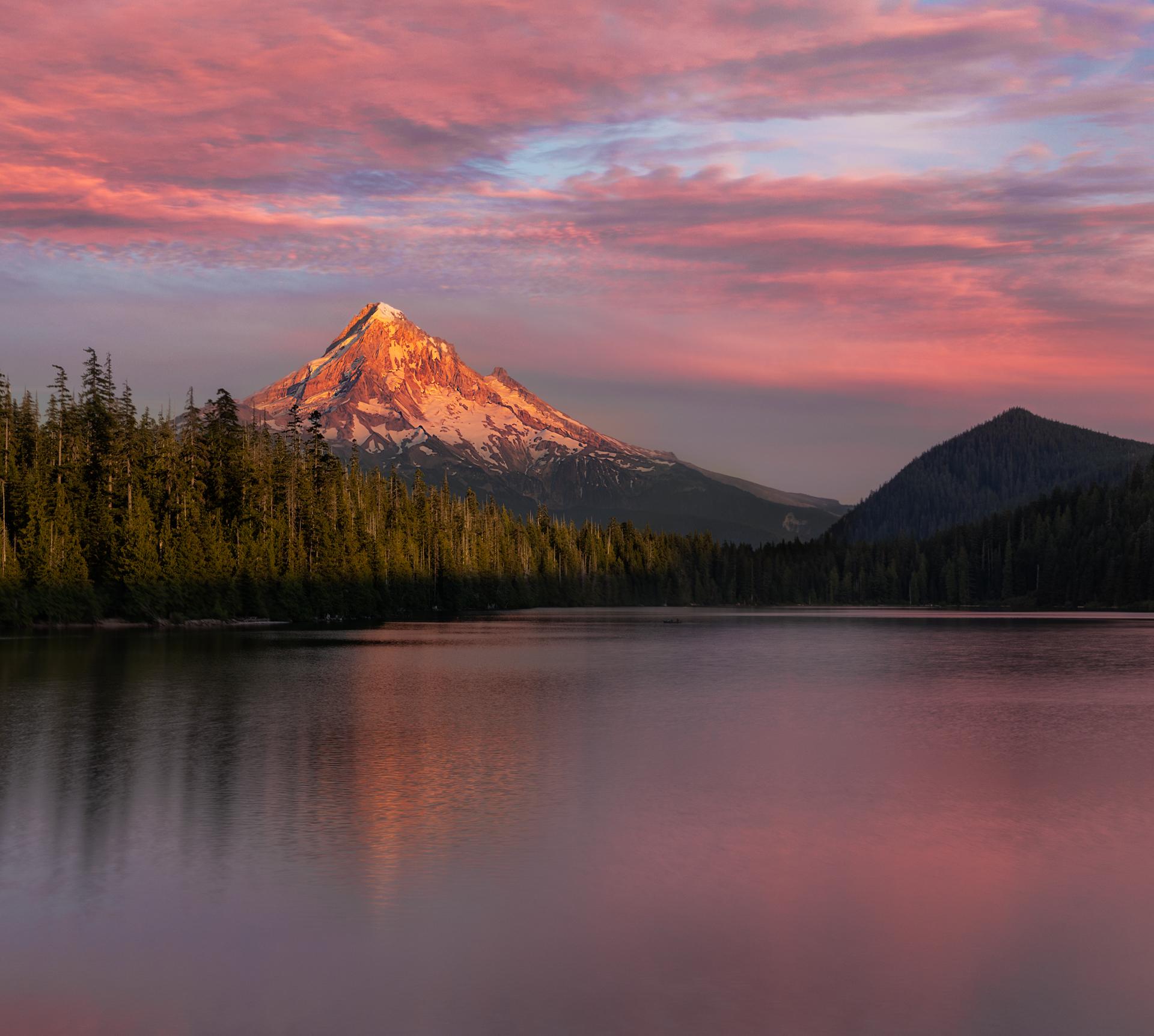 A very memorable Lost Lake, OR sunset last month [1920x1724] Nature