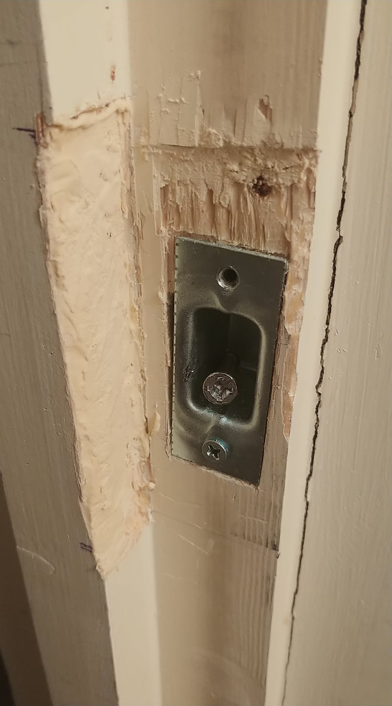 Need advice on how to remove a stripped 2inch screw from a deadbolt