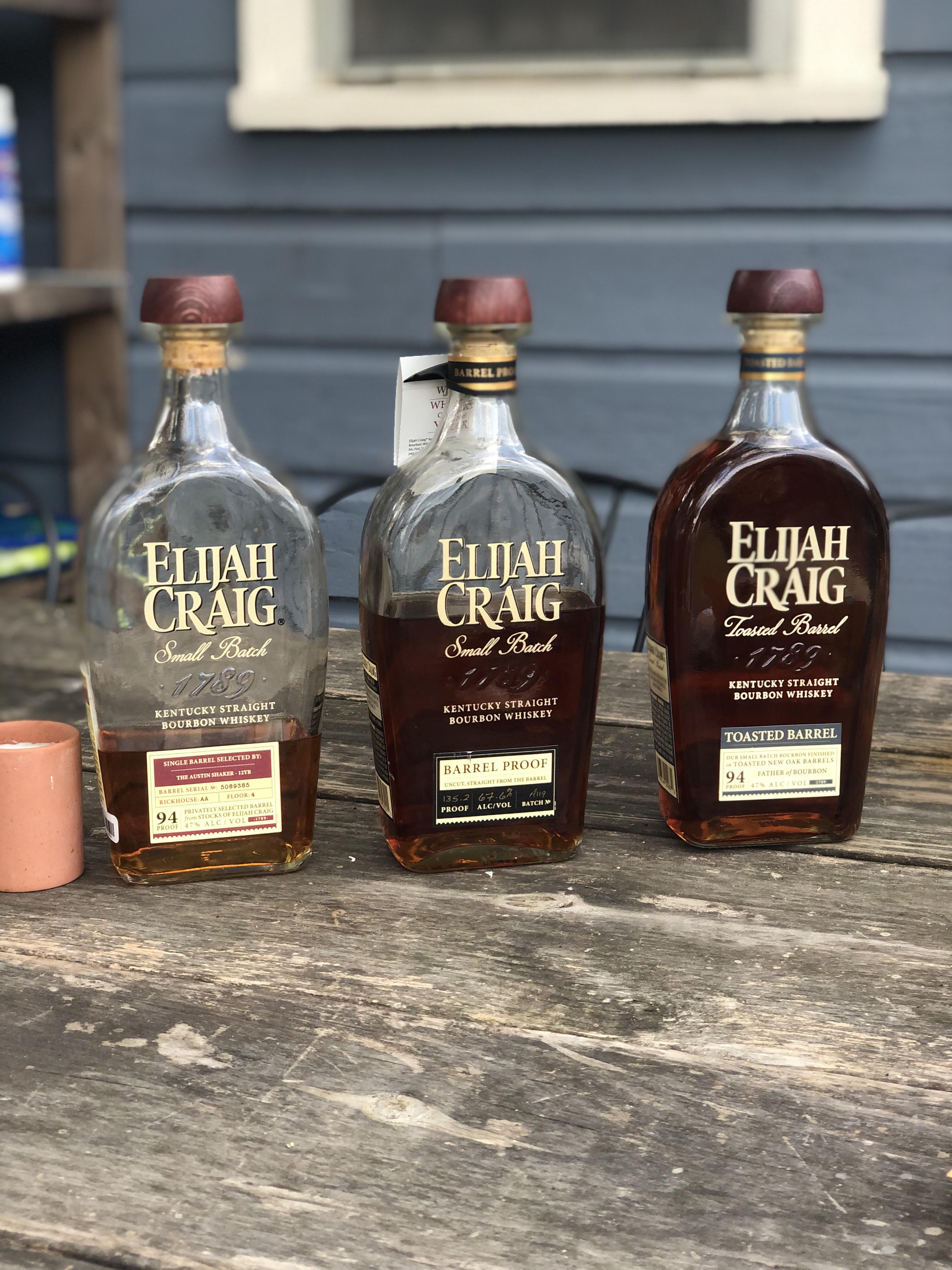 Side by side of Elijah Craigs a review r/bourbon