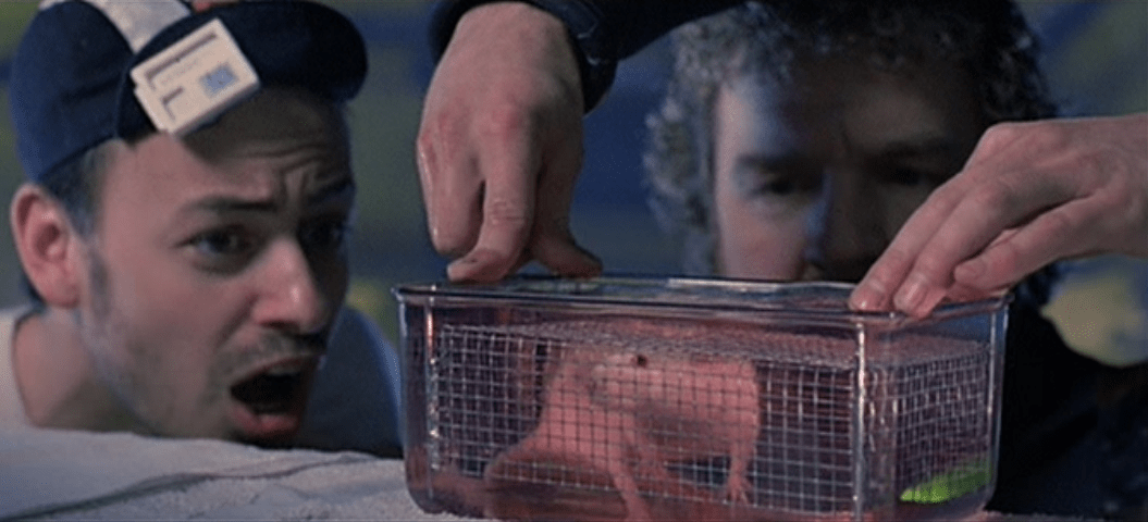 In The Abyss (1989) The Breathing Liquid that is used on the rat is