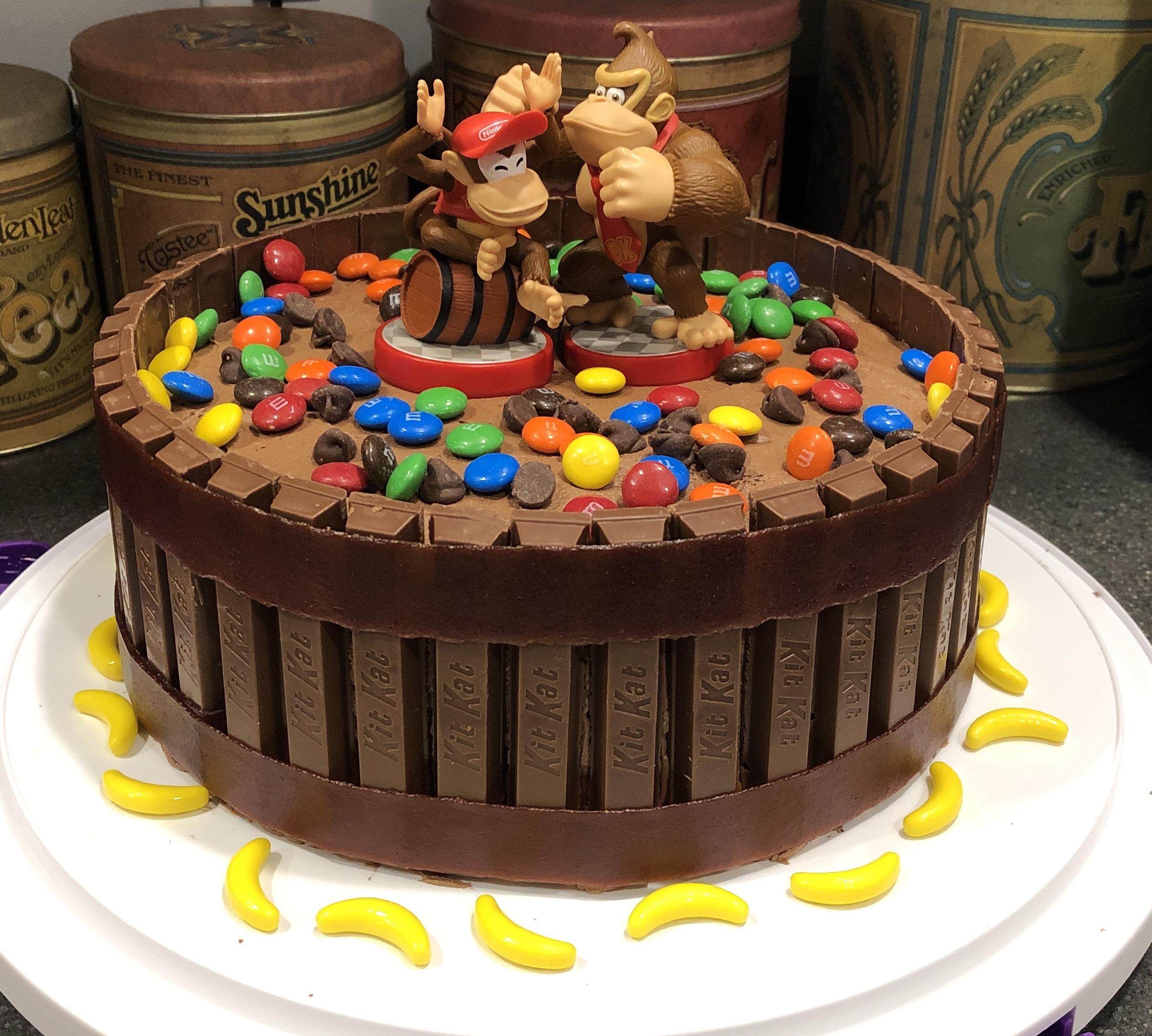 My son turns 5 tomorrow and is obsessed with Donkey Kong, so this is