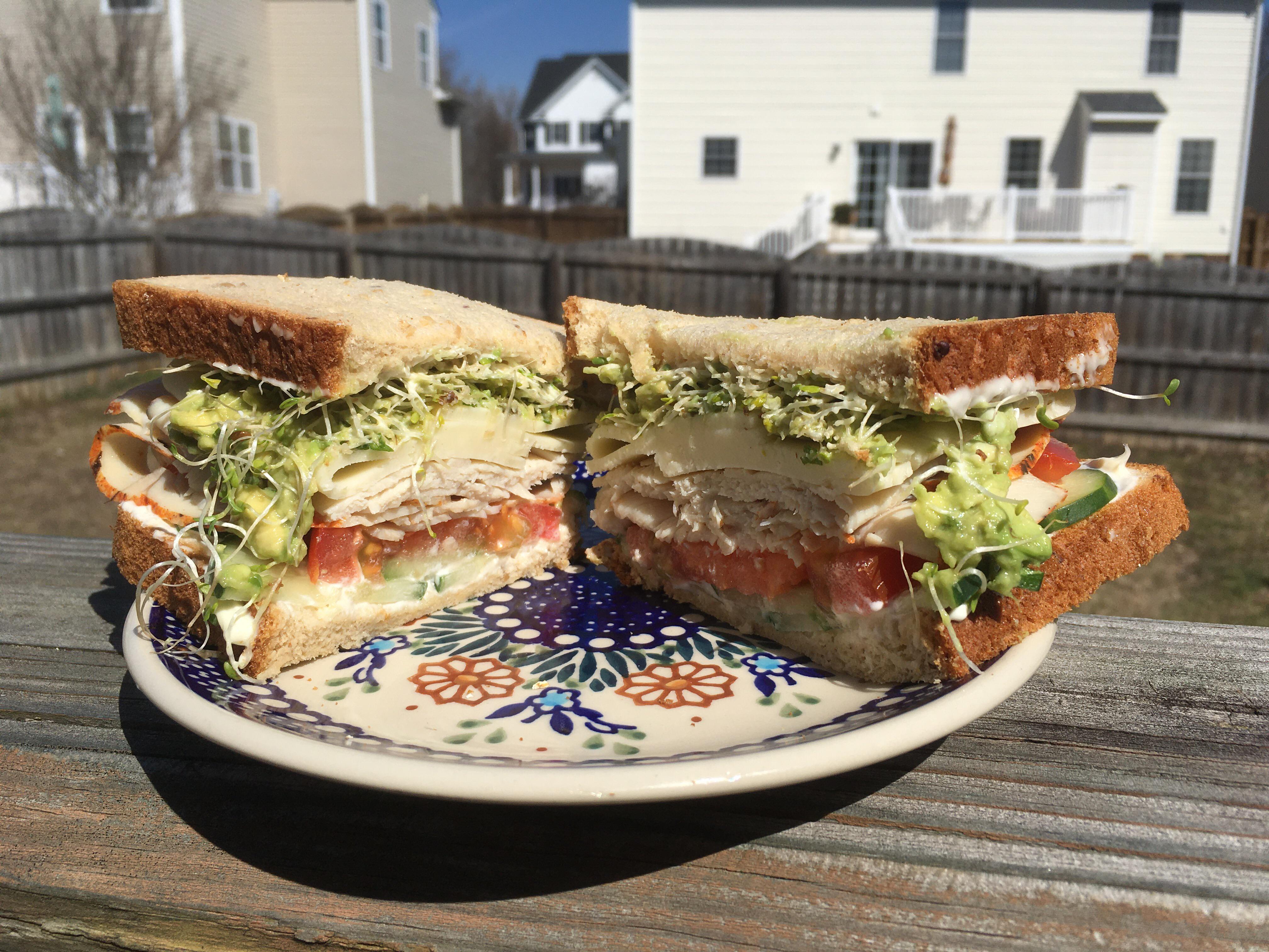 My version of the Jimmy John’s Beach Club. Long Live Sprouts! r