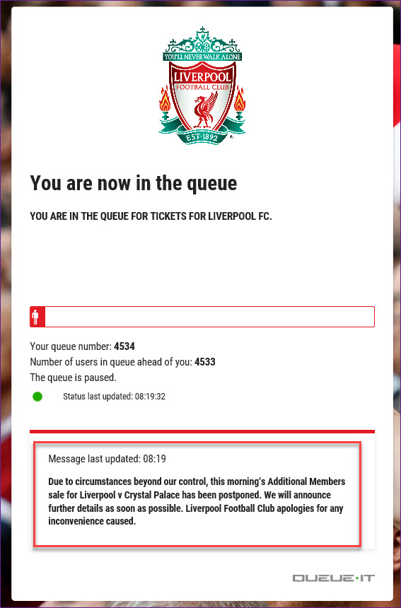 Trying to get tickets is an absolute joke this mornings members sale is