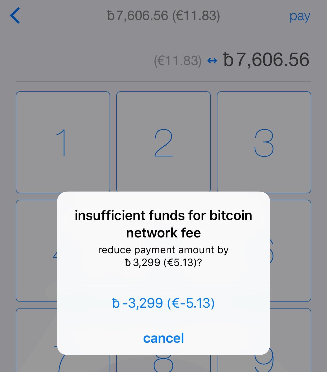 Broken Bitcoin I knew old Bitcoin was broken when I sent €11.83 and I