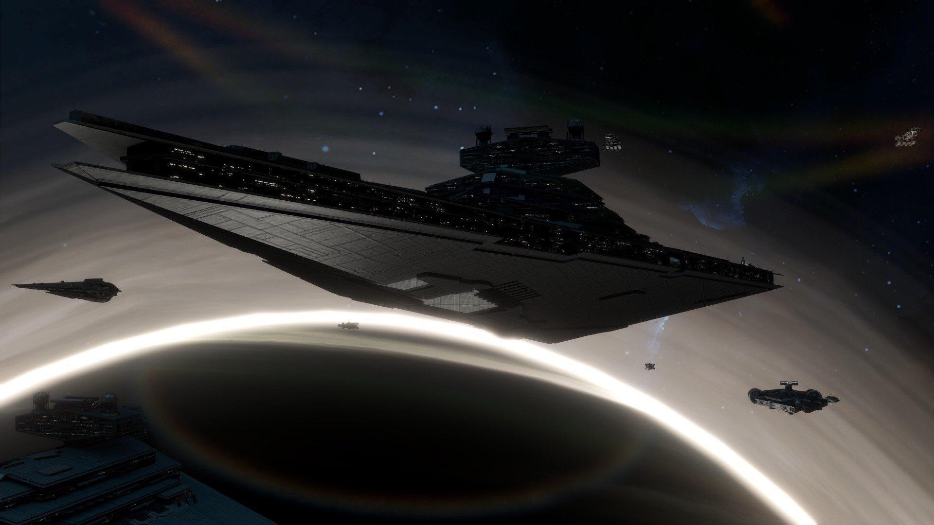 The empire ship's mod looks really in this game (Xpost from /r/stellaris) (credit u