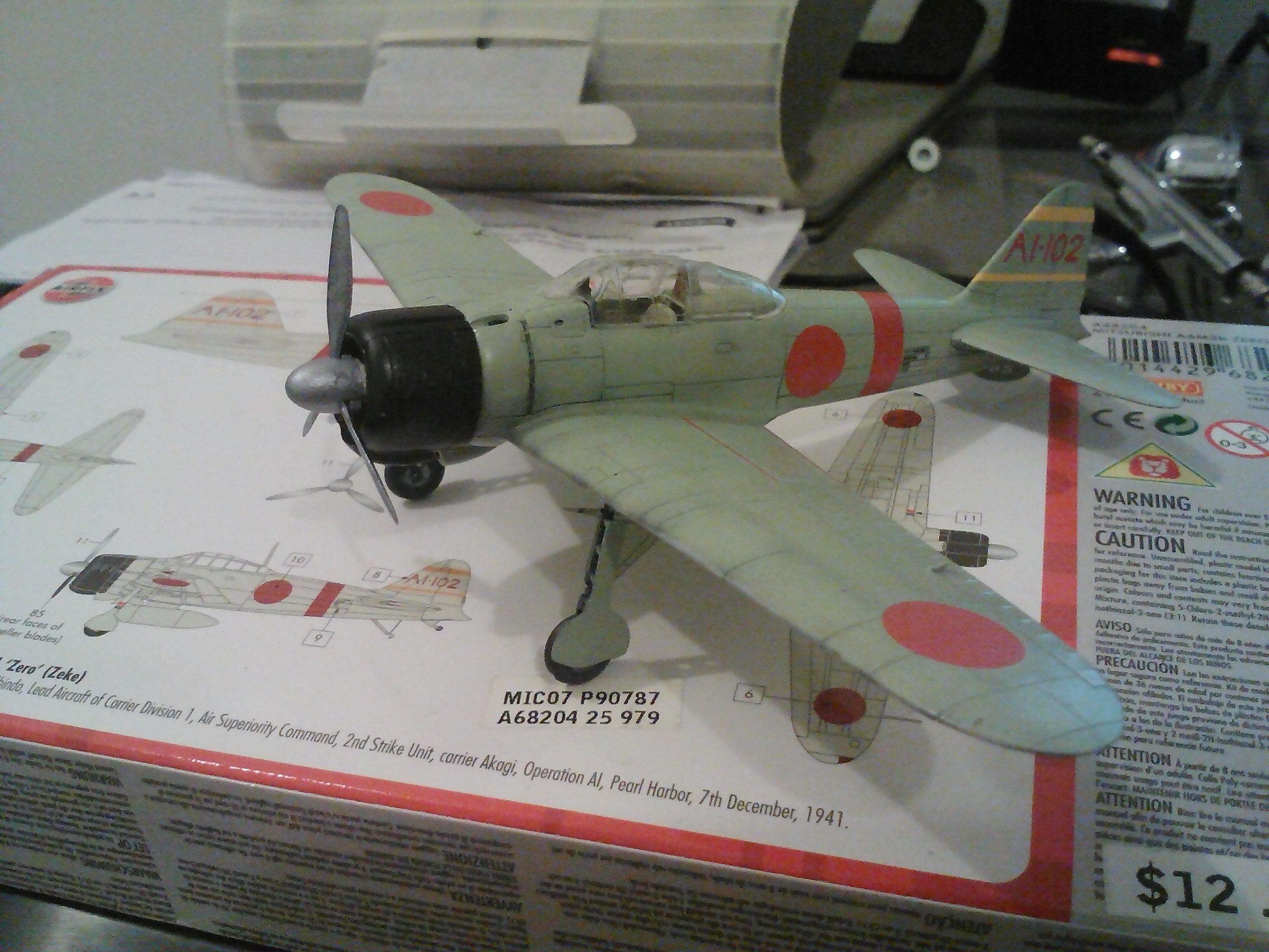 Once upon a time, I built most of a 1/72 Zero (Airfix). r/modelmakers