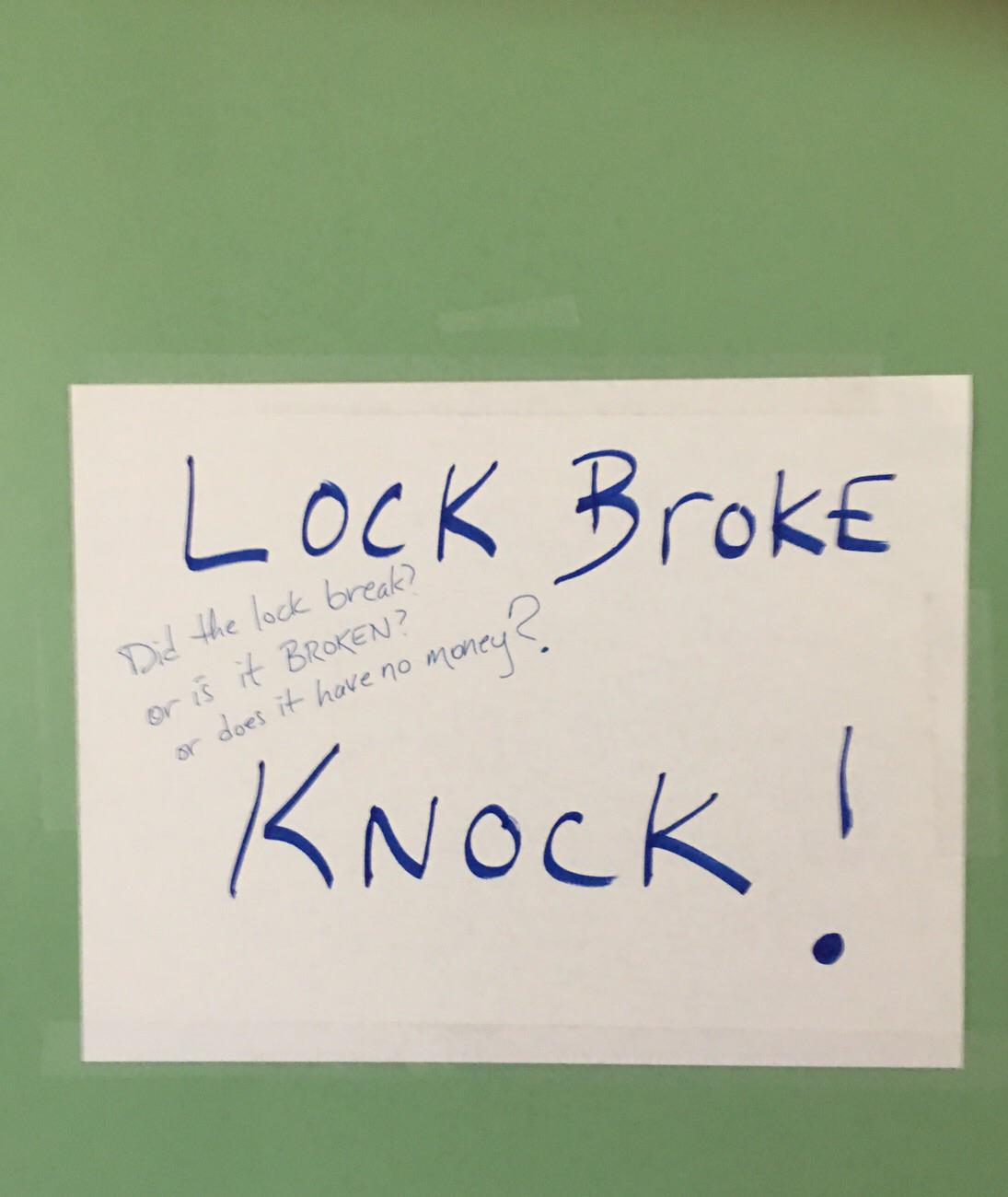 A sign found at my school r/MildlyVandalised