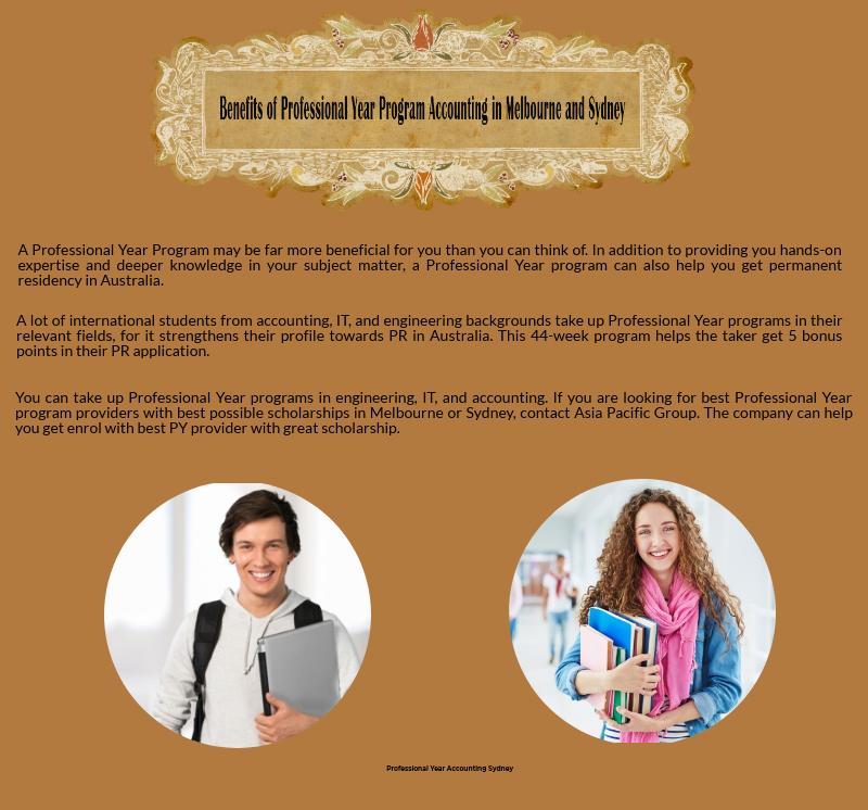 Benefits of Professional Year Program Accounting in Melbourn r