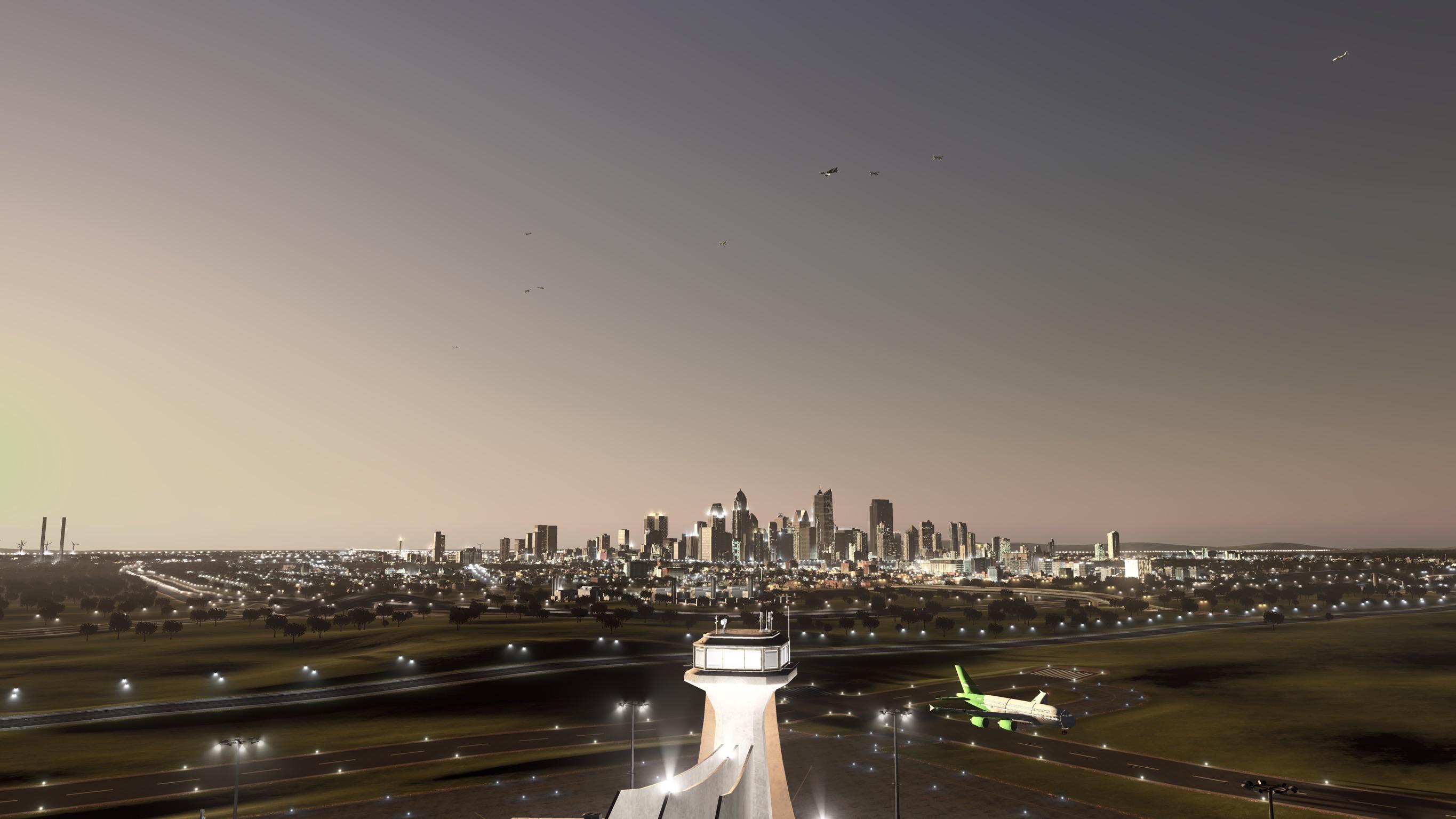 Greater Rockwood from the airport r/CitiesSkylines