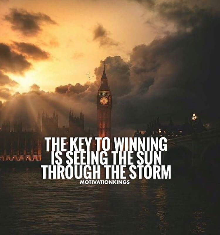 As they say, the sunshine always comes after the rain r/motivation