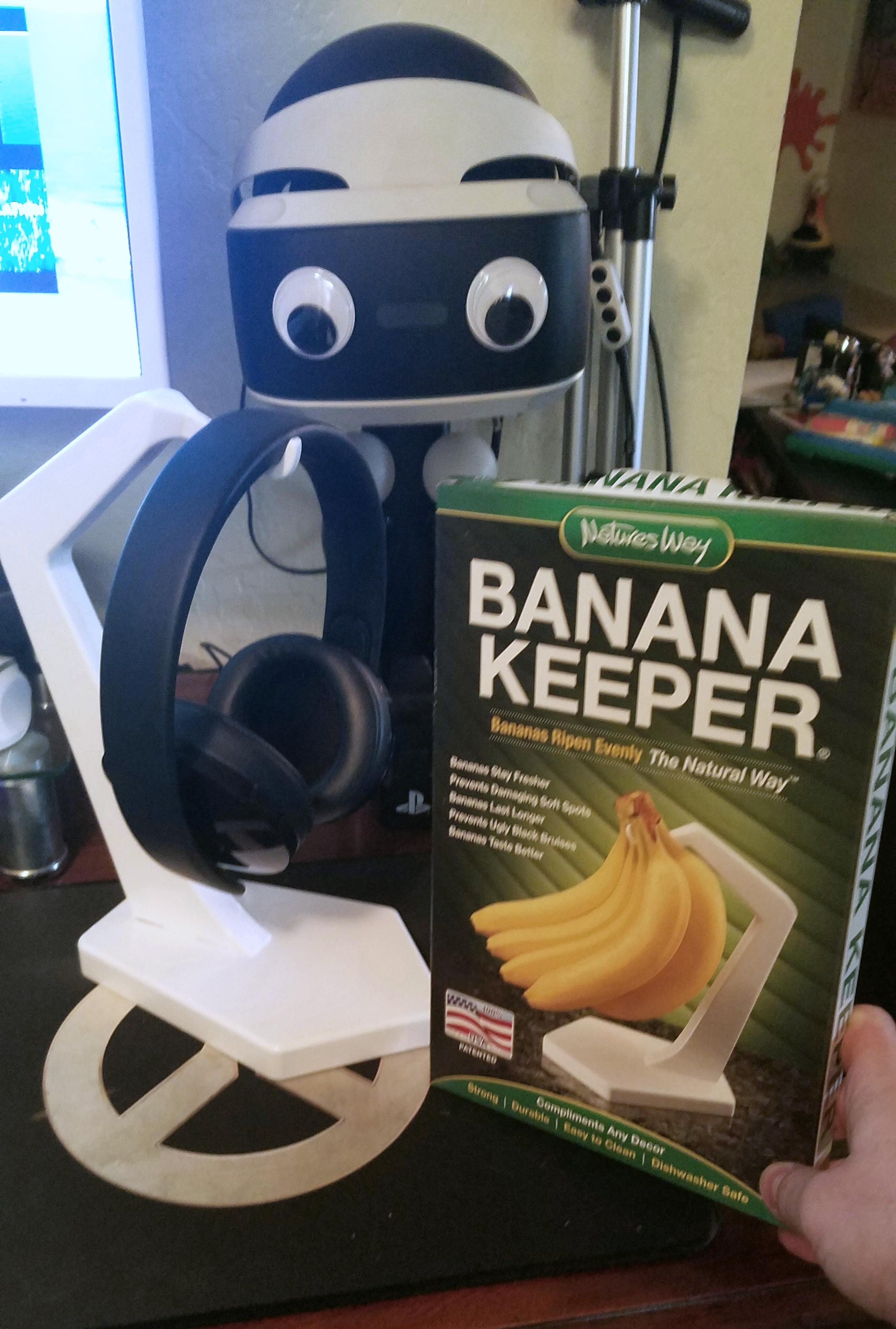 Banana keeper as a Headset stand. r/lifehacks