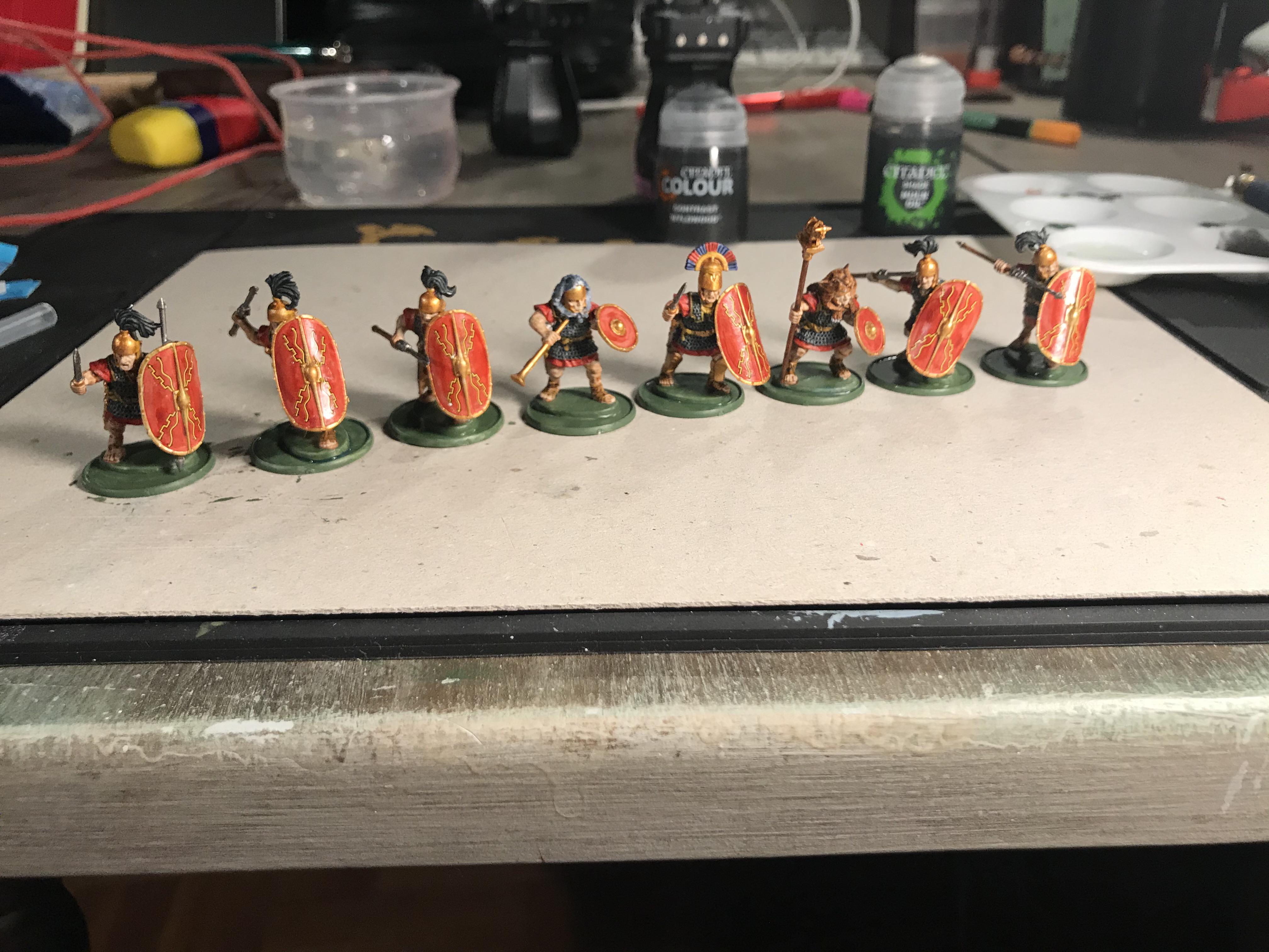 Roma Victrix. Just painted my first Román unit r/HailCaesar