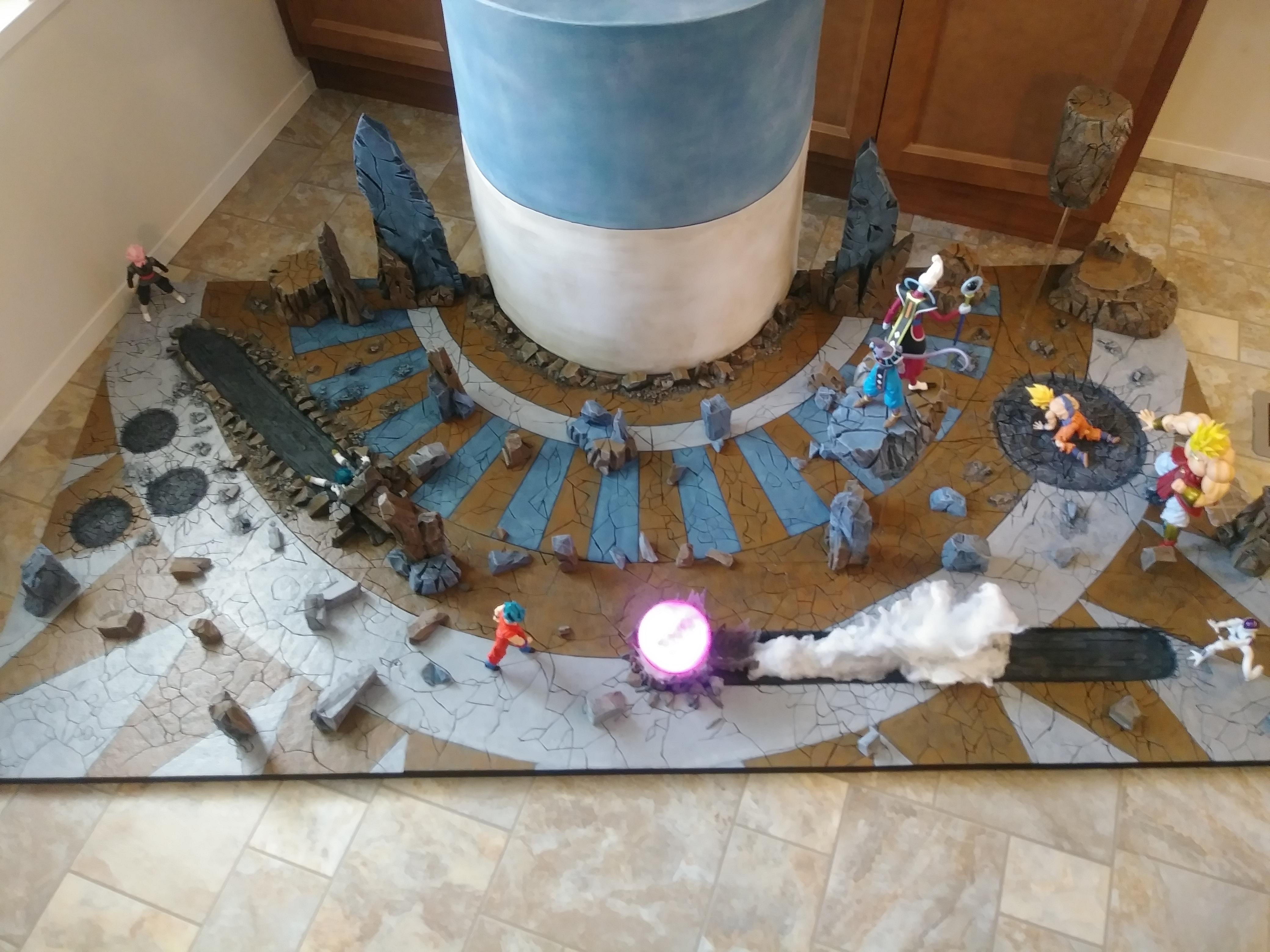 My Dragon Ball Tournament of Power Diorama. Designed for 112 scale