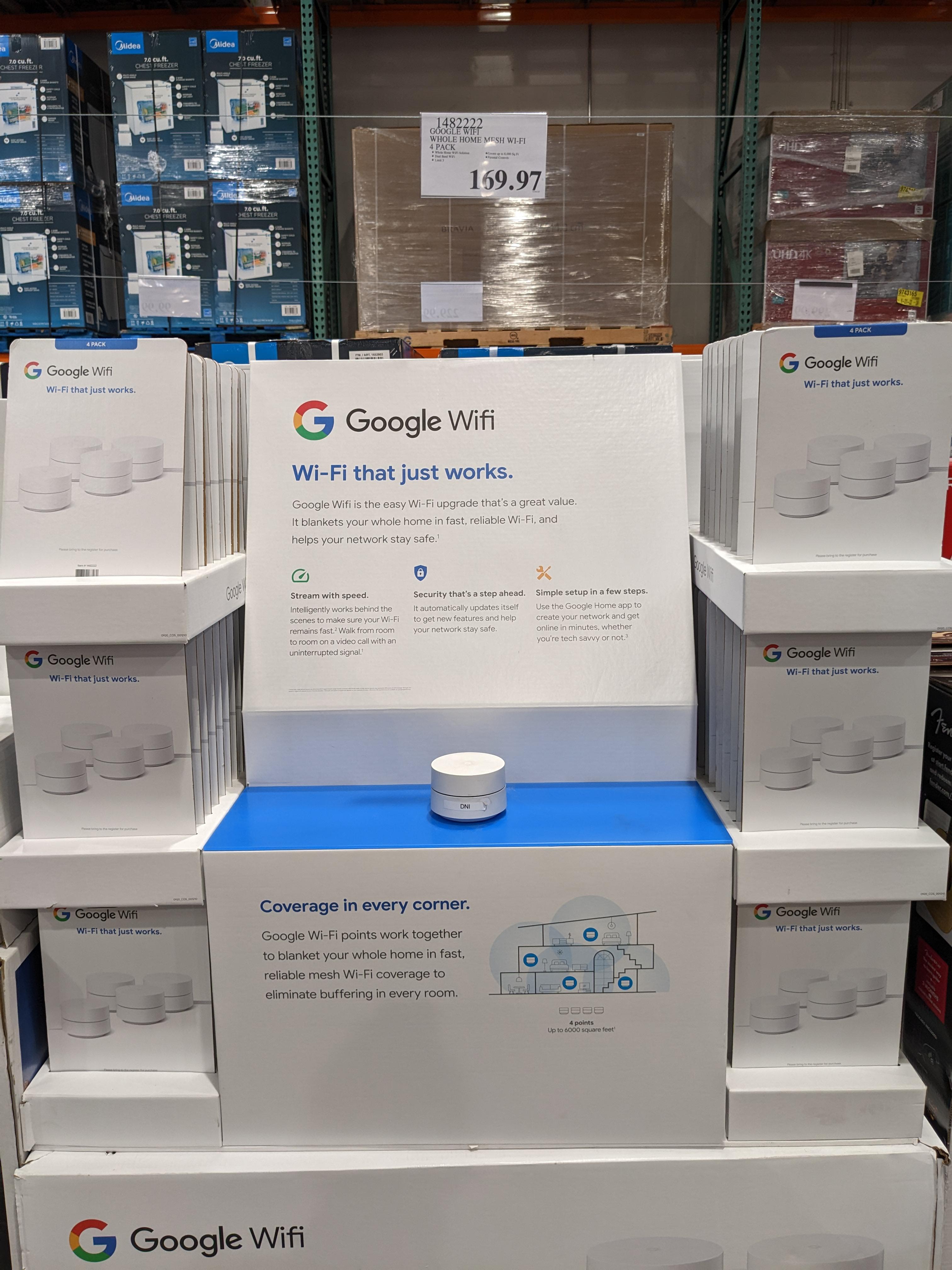 Google Wifi 4pack clearance at Costco r/GoogleWiFi