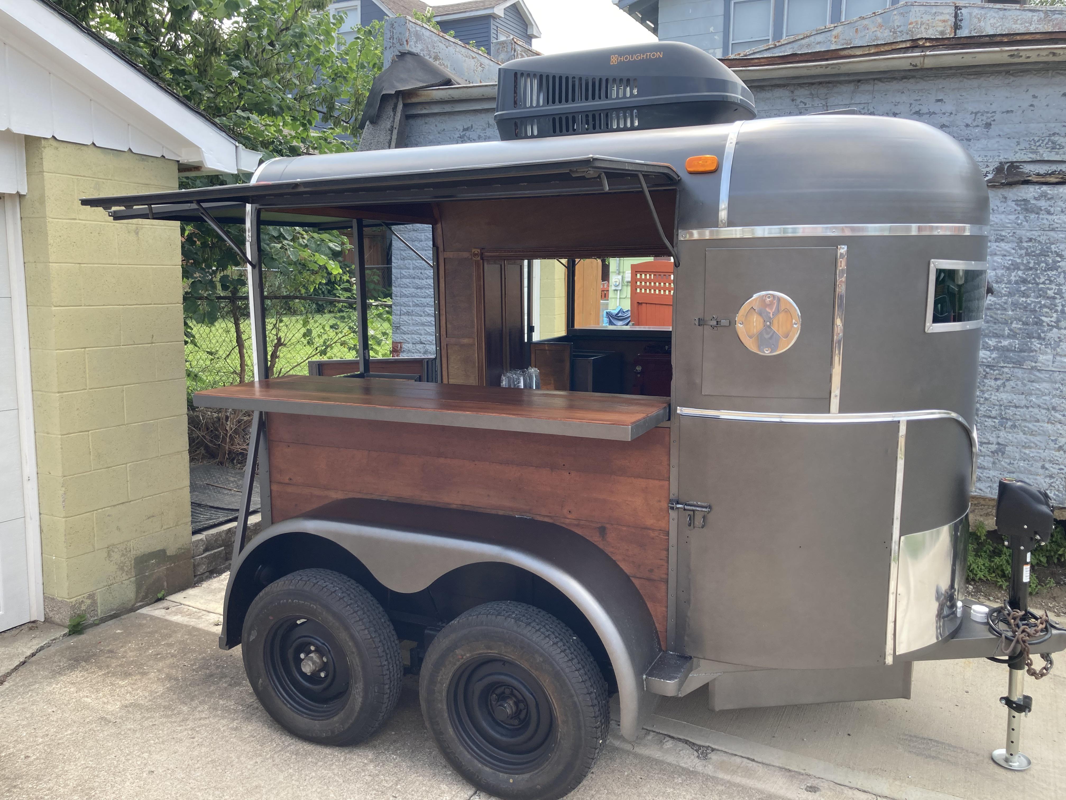 My new 2 horse trailer turned full service bar. r/bartenders