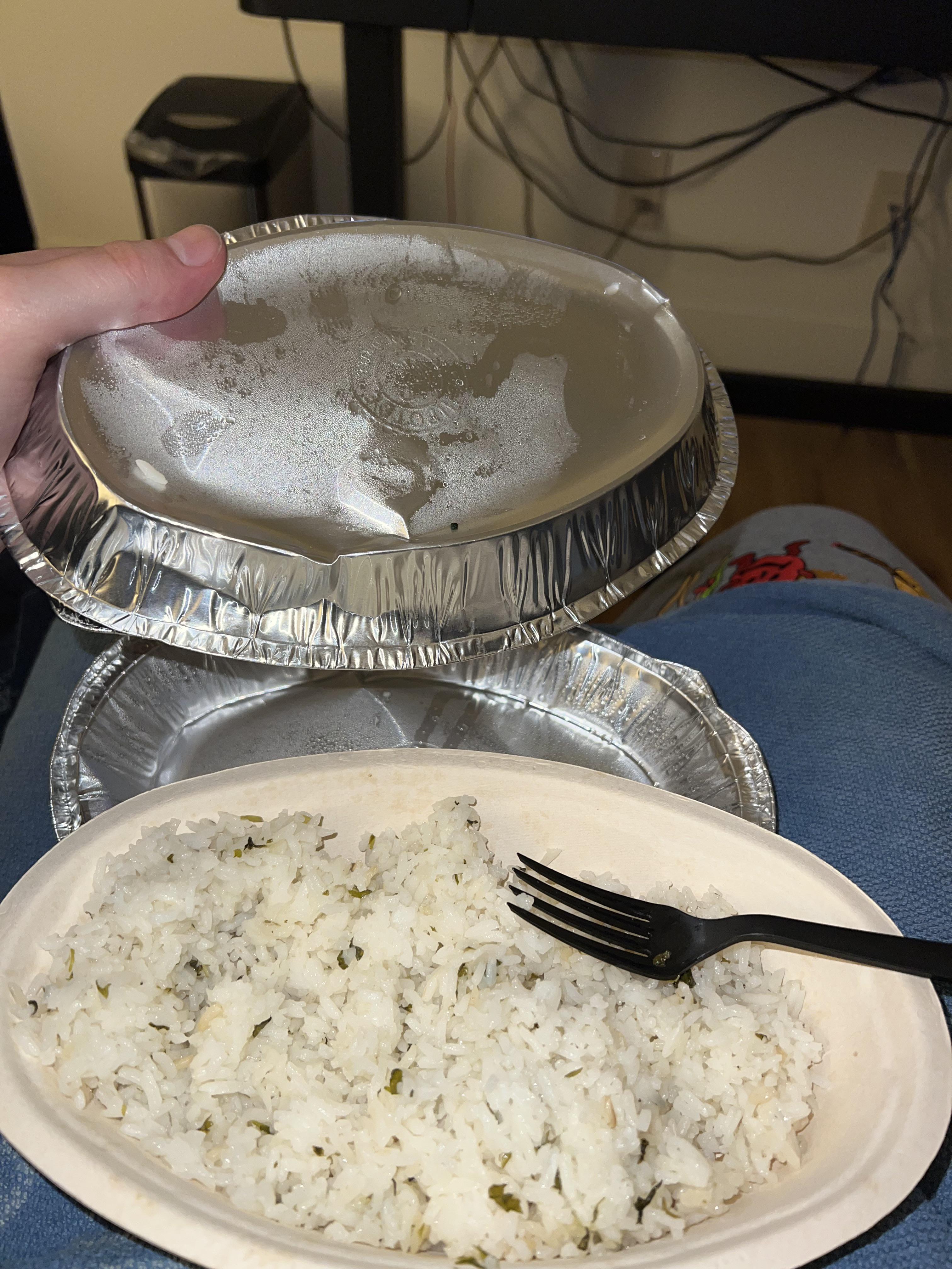 My chipotle gave me an extra bowl full of rice r/Chipotle