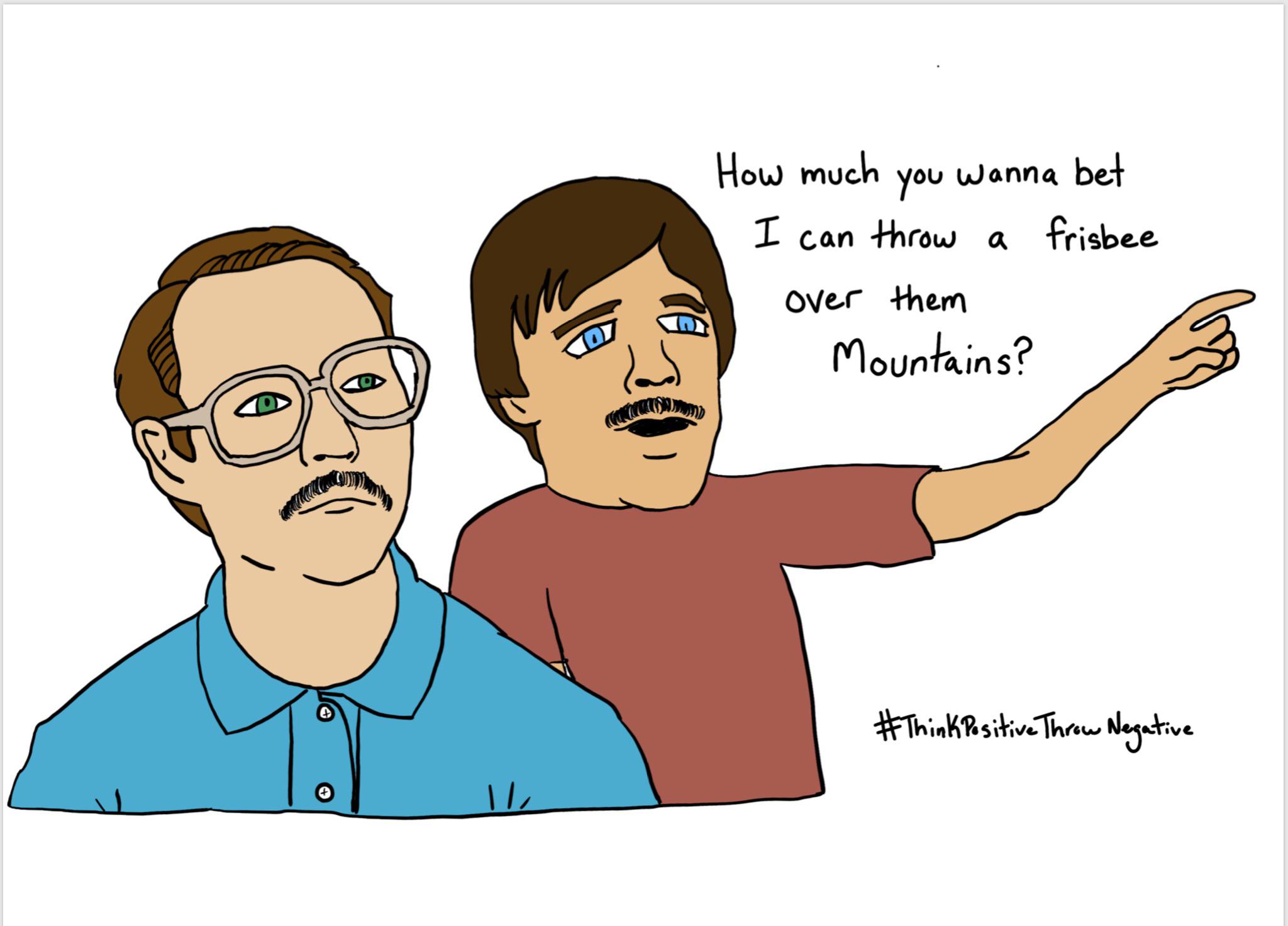 Decided to start drawing more, made some disc golf pun related cartoons