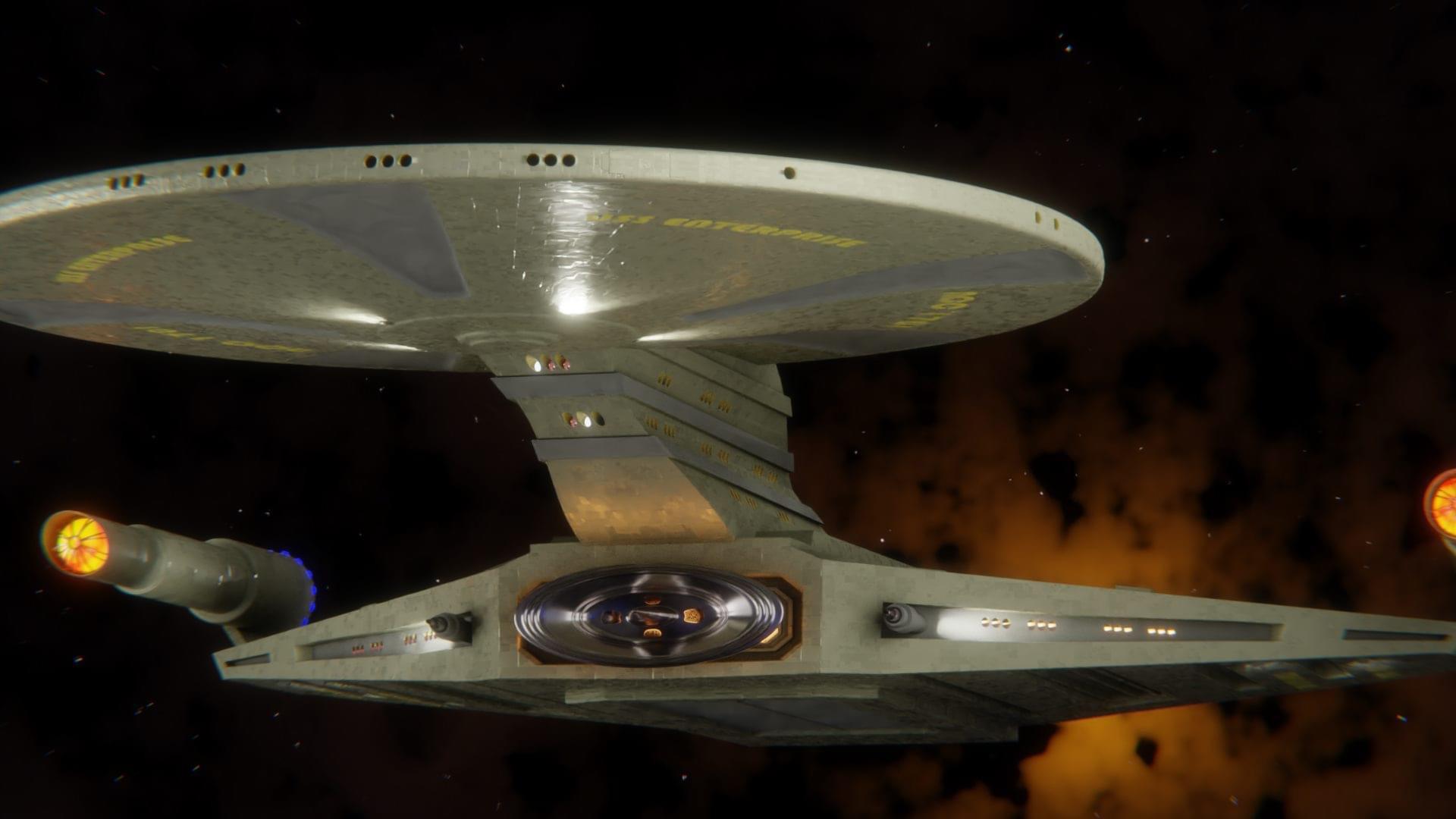 USS ENTERPRISE based on McQuarrie’s Phase II concept art r/blender