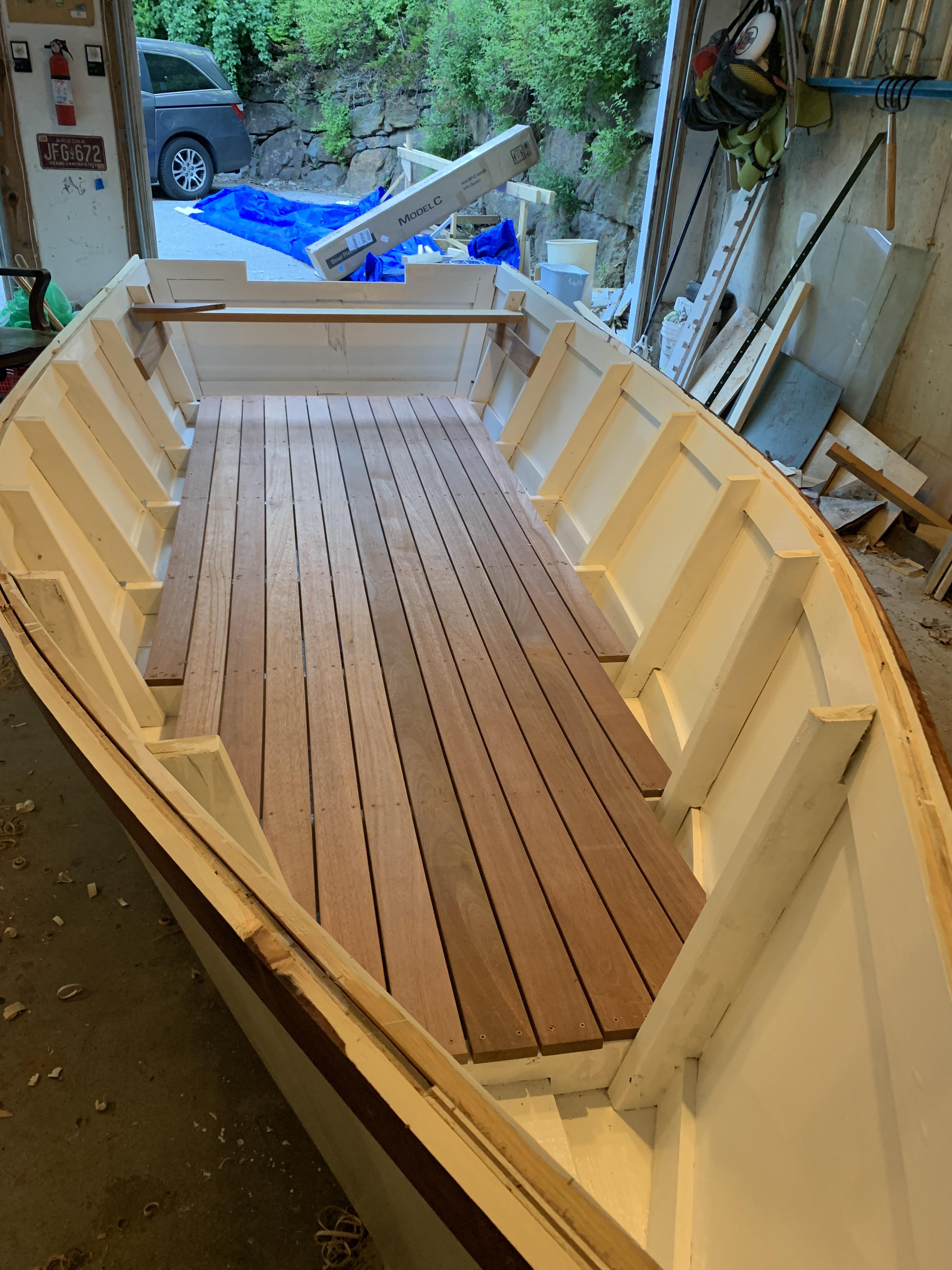 Finished putting the deck on my boat r/boatbuilding