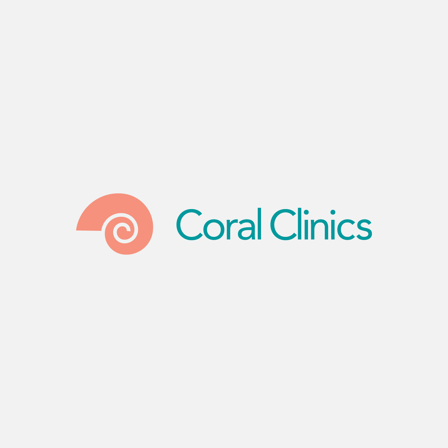 Coral clinics. From a contest where the client requested the colors and
