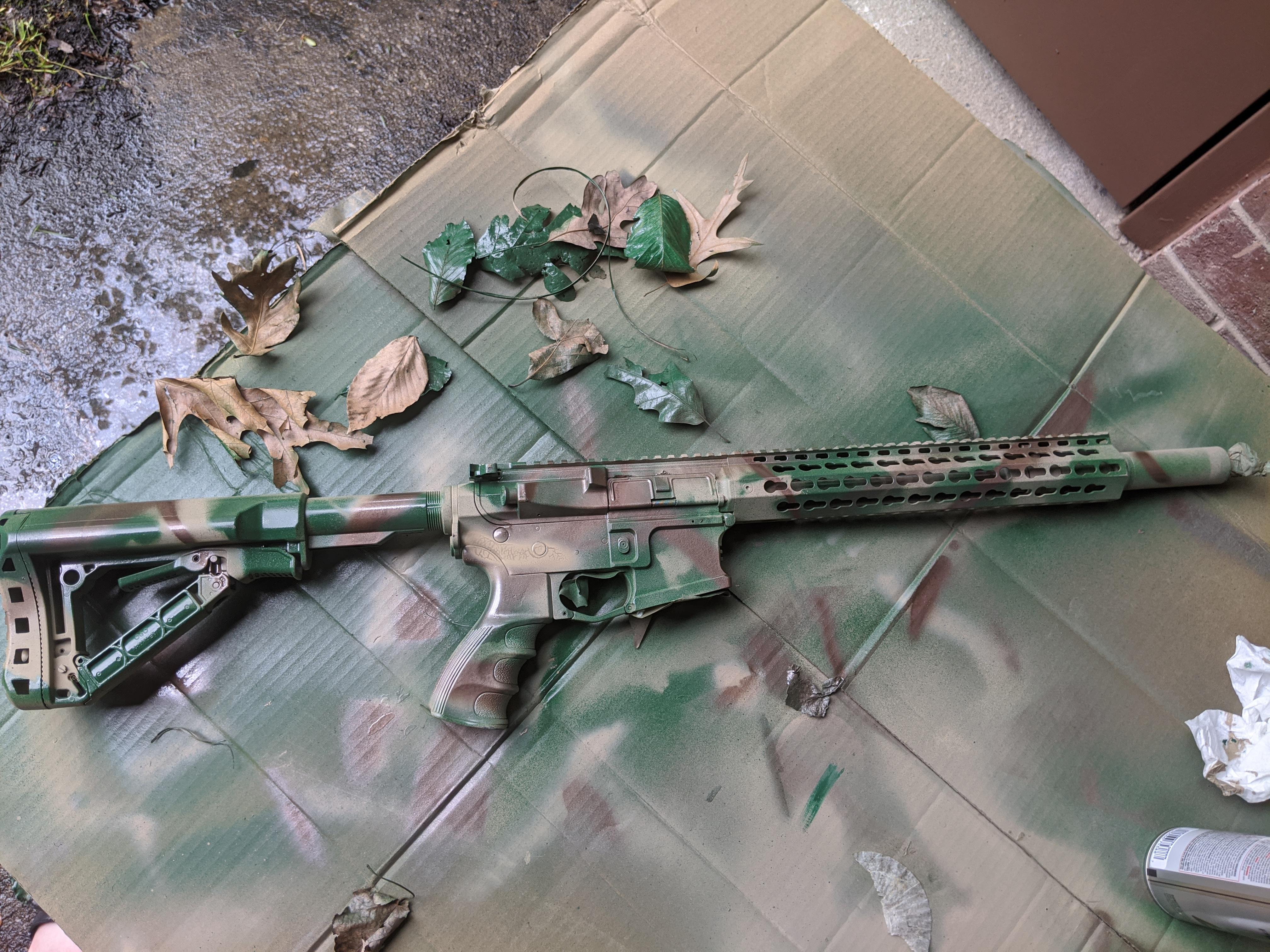 My newest airsoft paint job. I've been bored at want to play lol. r