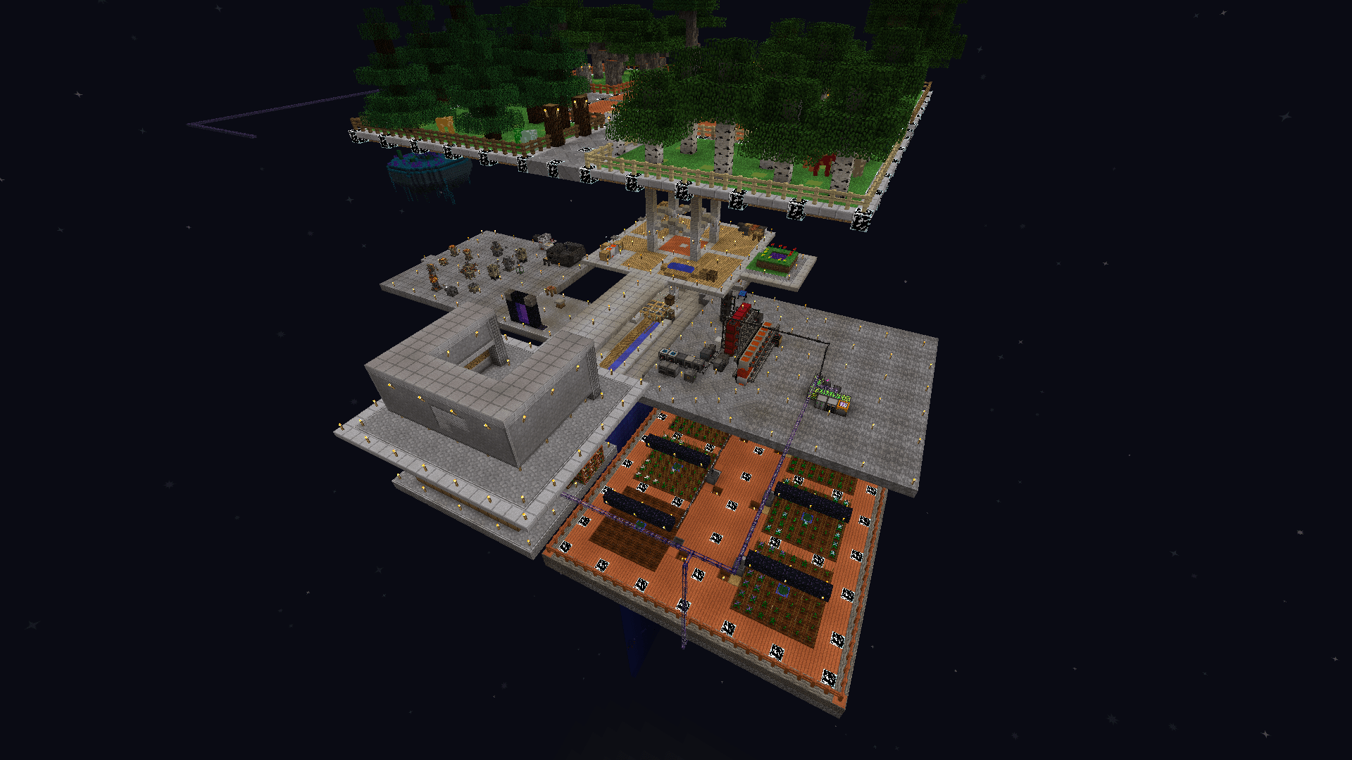 [Project Ozone 3] My base so far. Finally started up my AE2 network