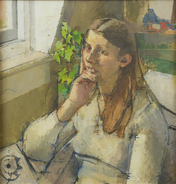 William Coldstream Girl Reflecting (1977) r/museum