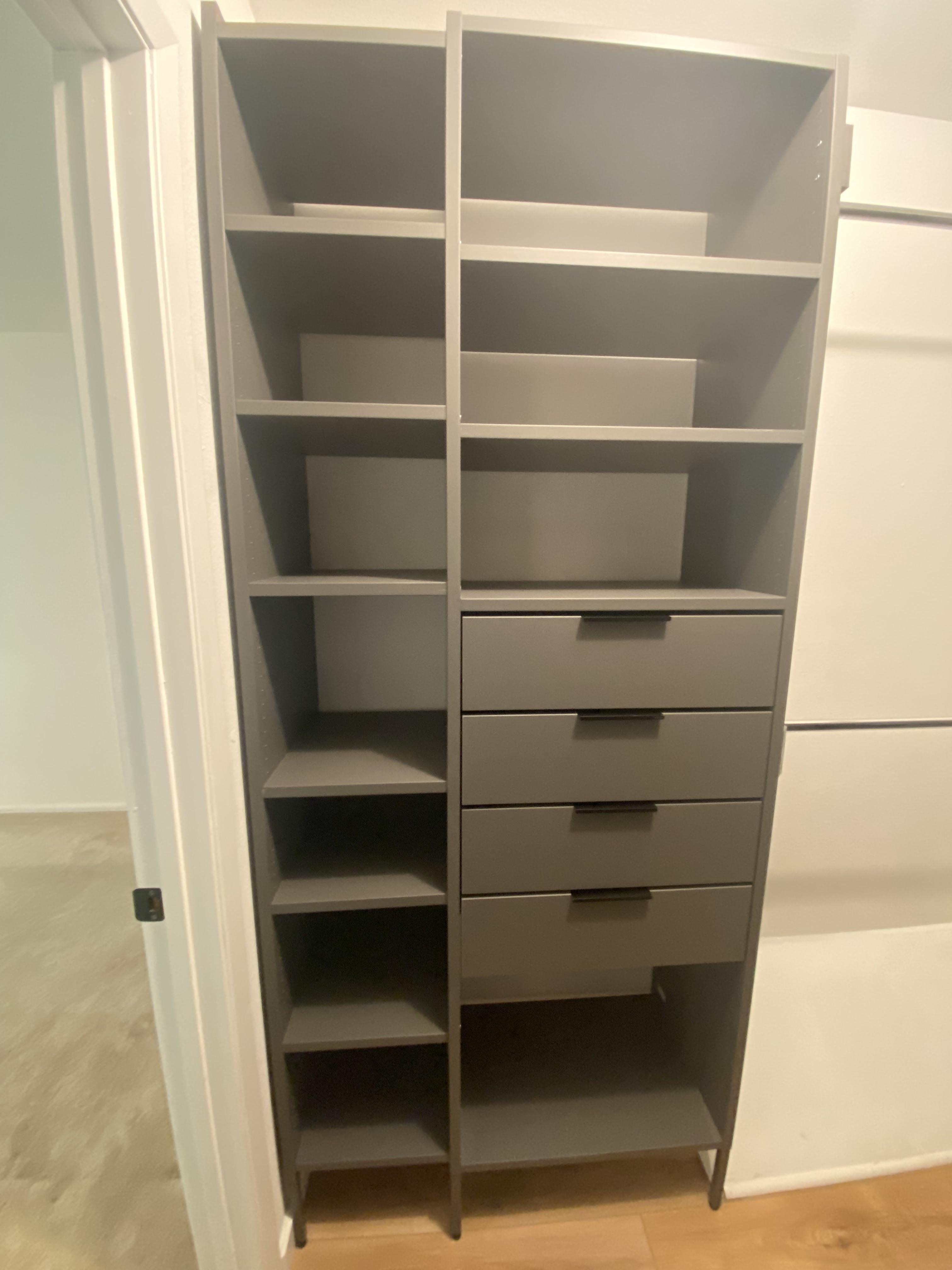 Modified Aurdal closet r/ikeahacks