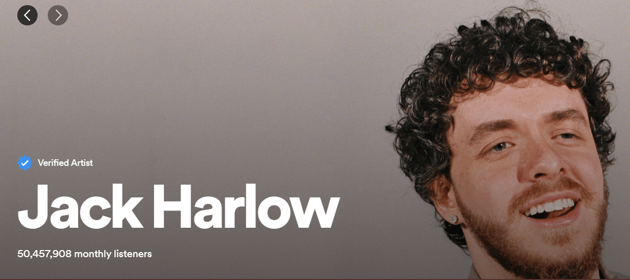 Banner for Spotify, does he look sober here? r/jackharlow
