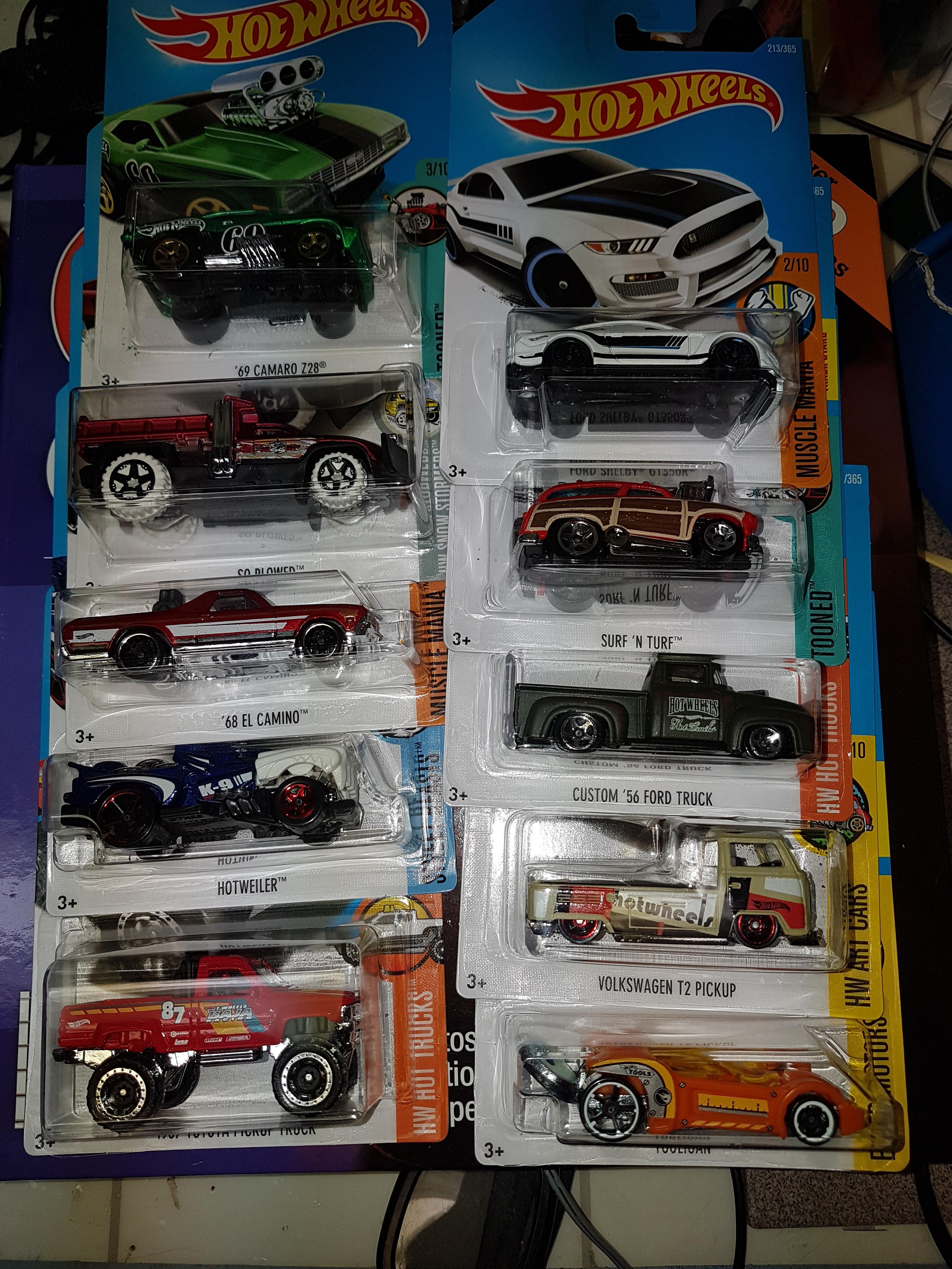 Today's haul. The dollar store had newer cars than Walmart or ToysRus