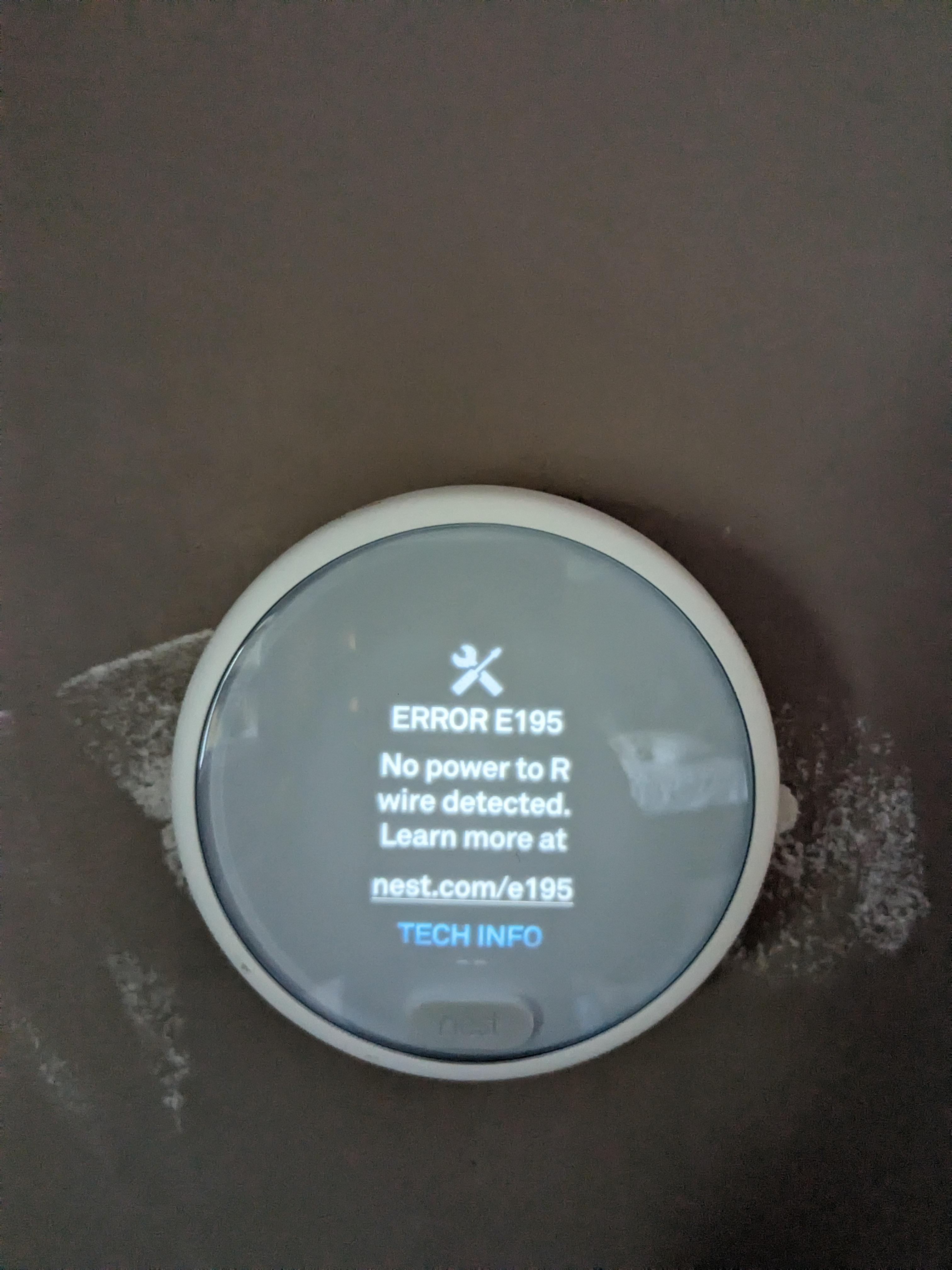 Google nest thermostat no power to R wire r/hvacadvice
