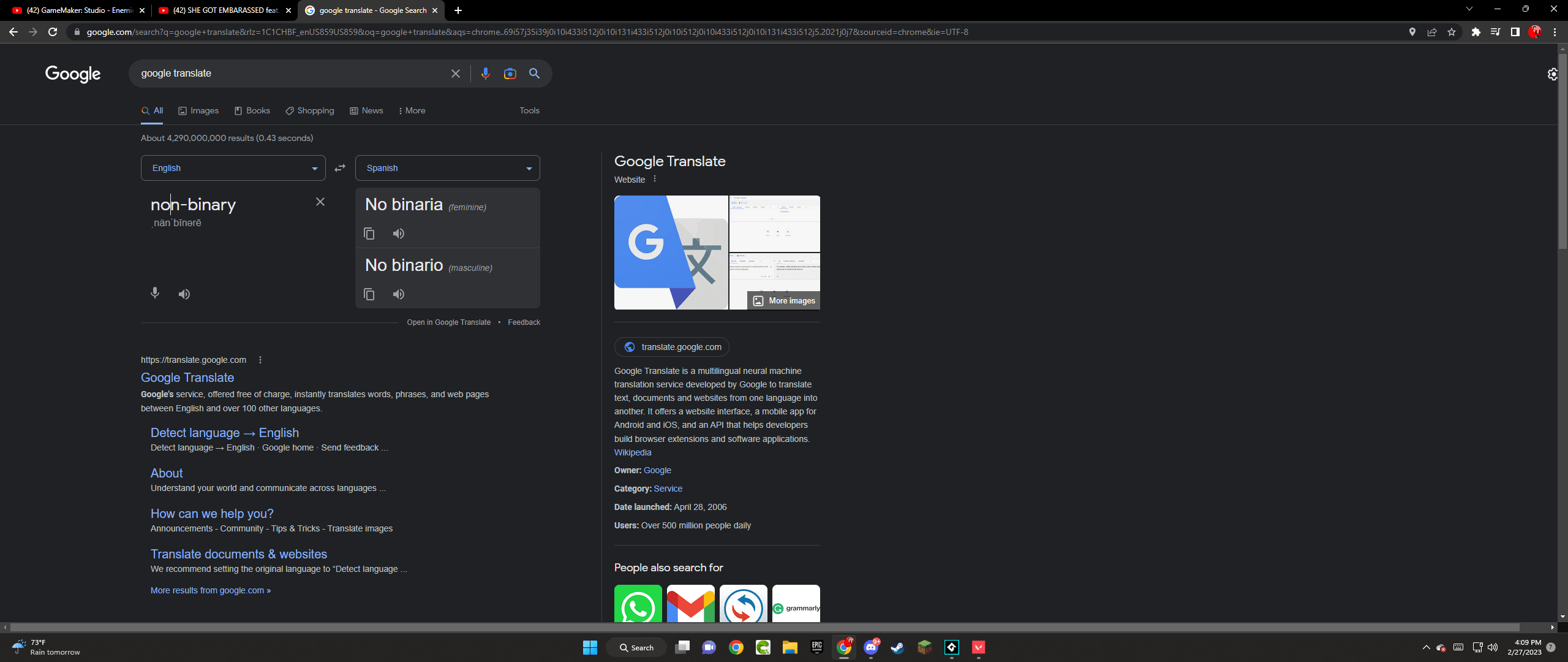 Not sure if this belongs on this sub but apparently there is a masculine and feminine word for