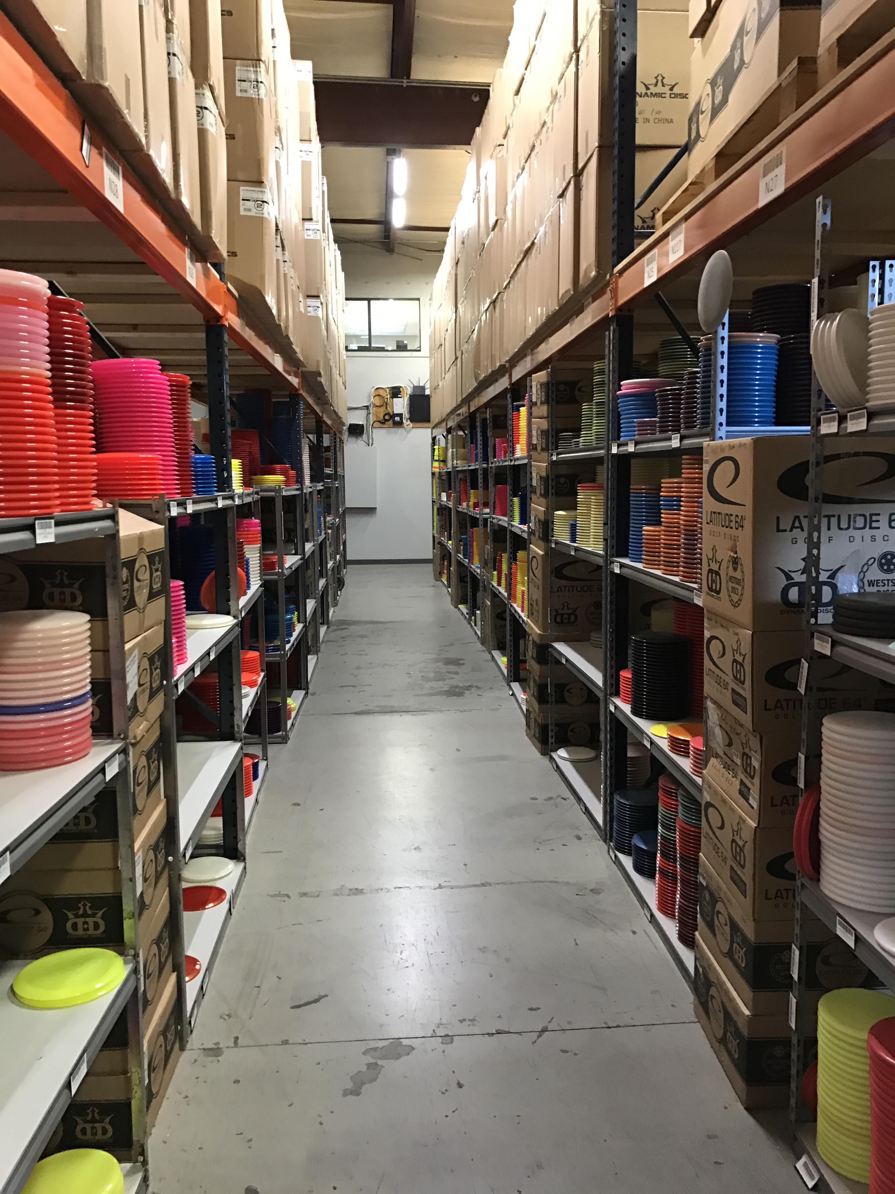 Got to tour the Dynamic Disc Distribution Center in Emporia, Kansas