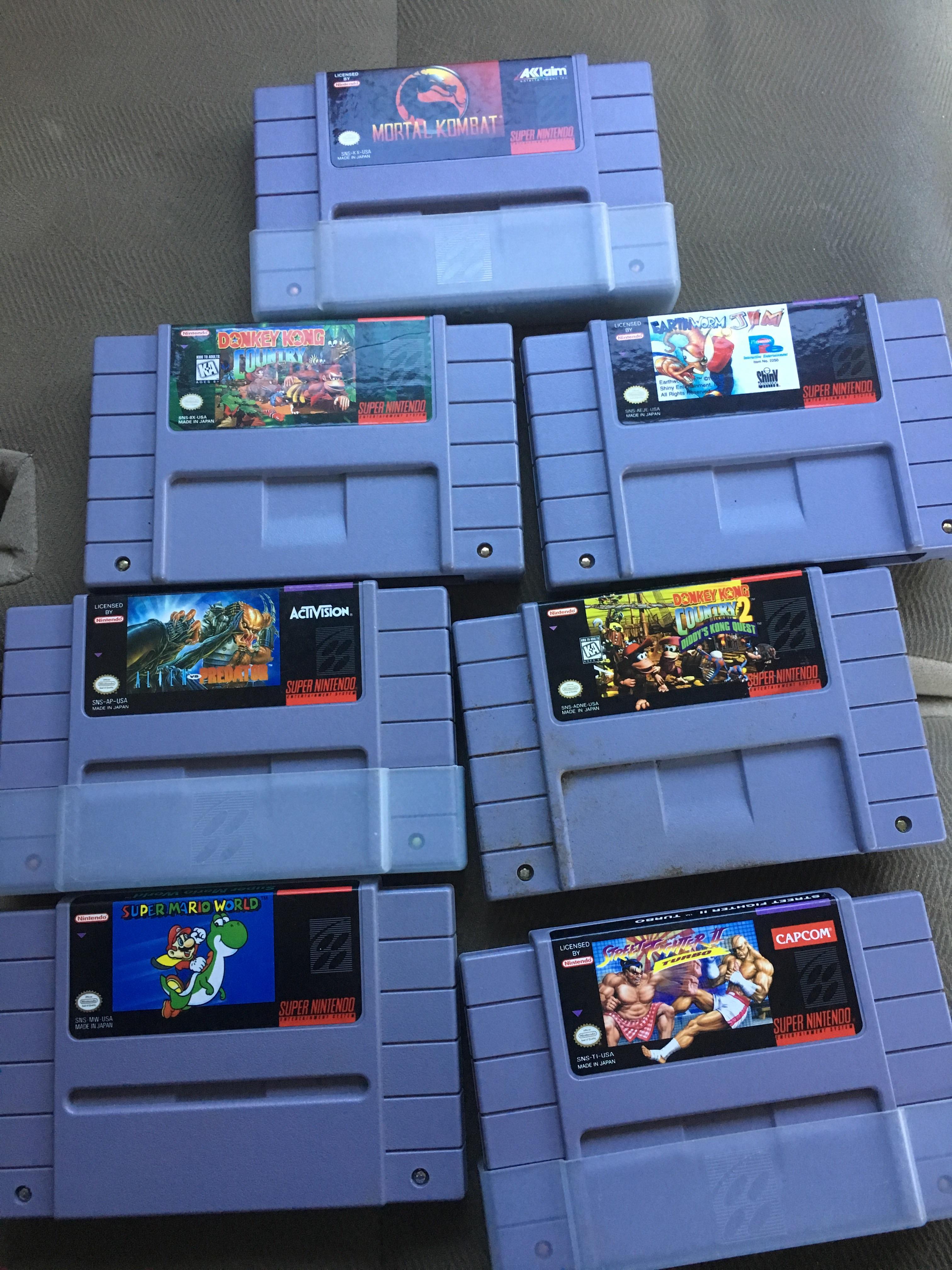 Just picked up my first Super Nintendo games! Now, which one to play