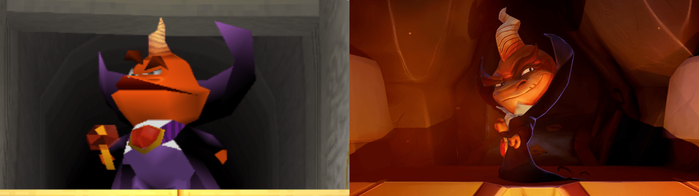 Crush's Dungeon Ripto Comparison Spyro