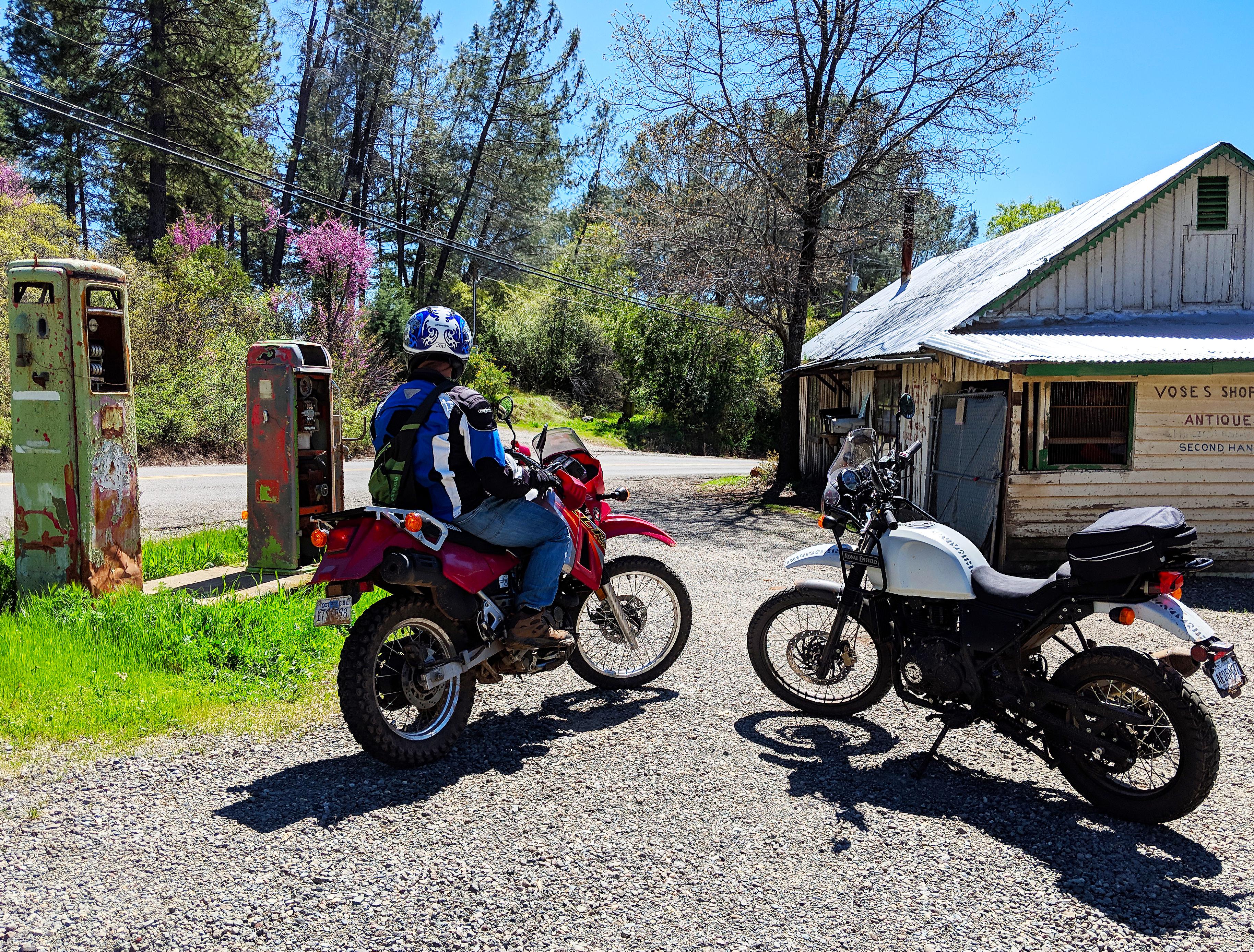 Stopped at an Old Gas Station Near Paradise, Ca. bikesgonewild