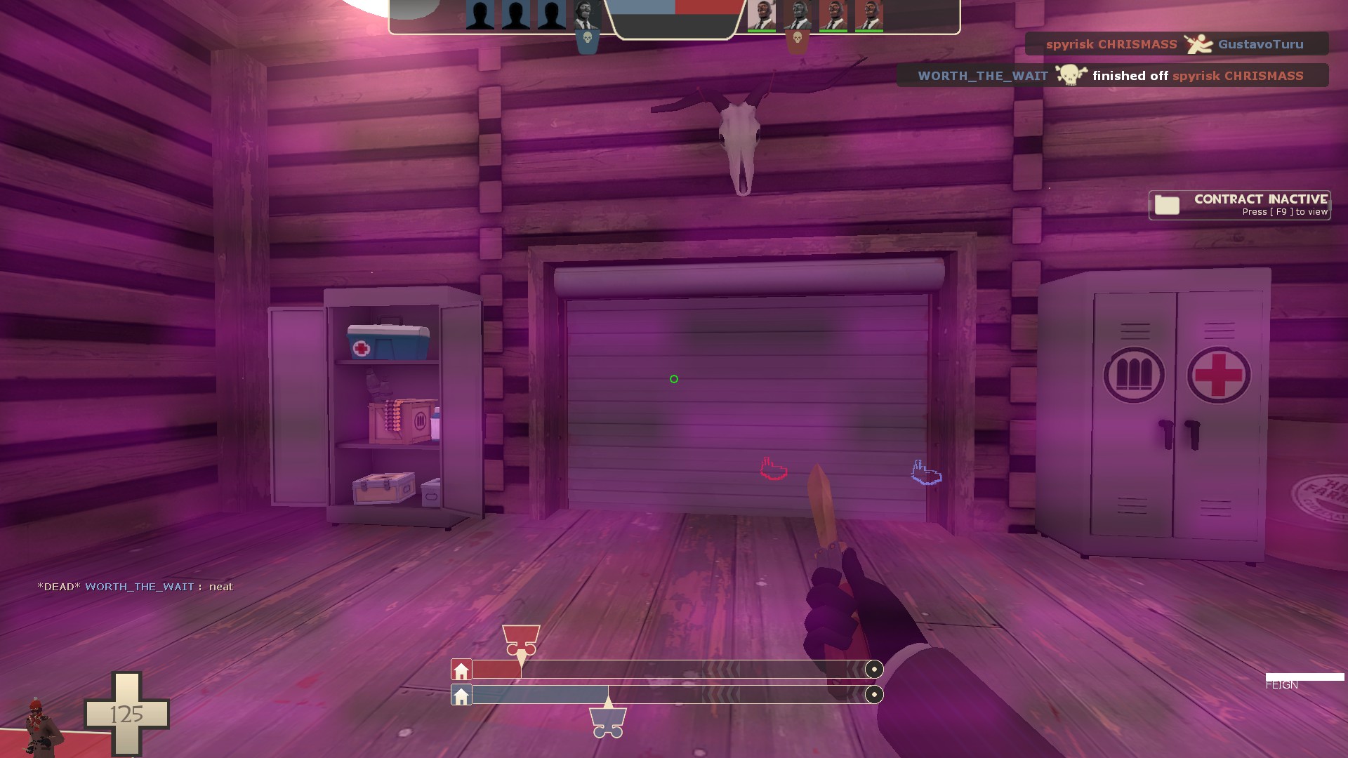 My screen turns pink if I play for too long. How do I fix this