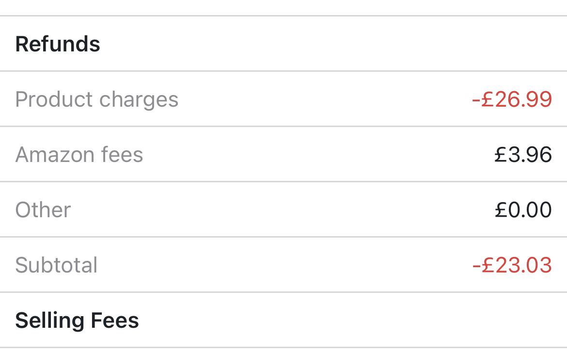 Can anyone help with FBA return fees? I want to know how much they charge or what they refund