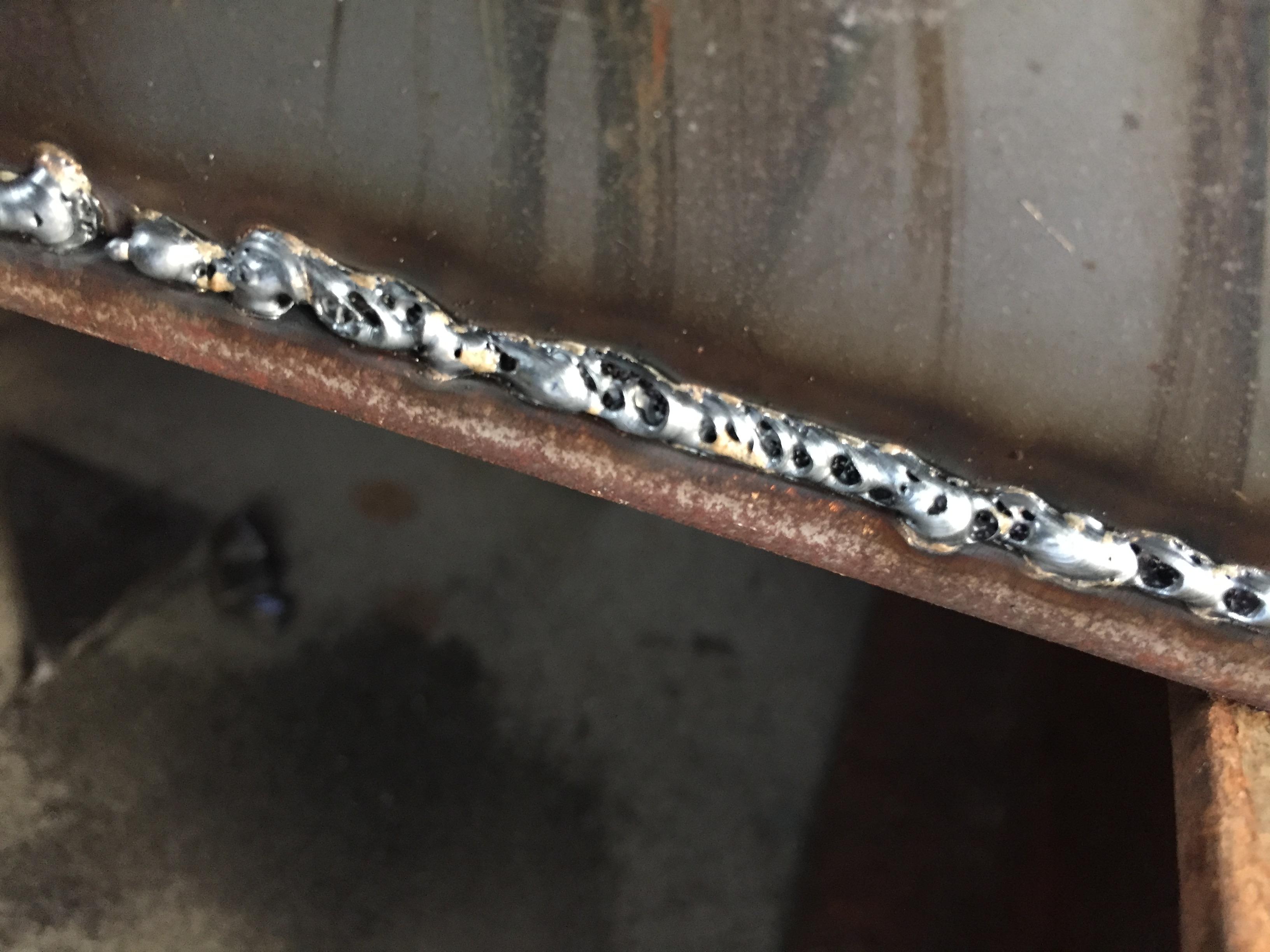 Self Taught Hobby welder, getting bubbles, can someone tell me what i'm
